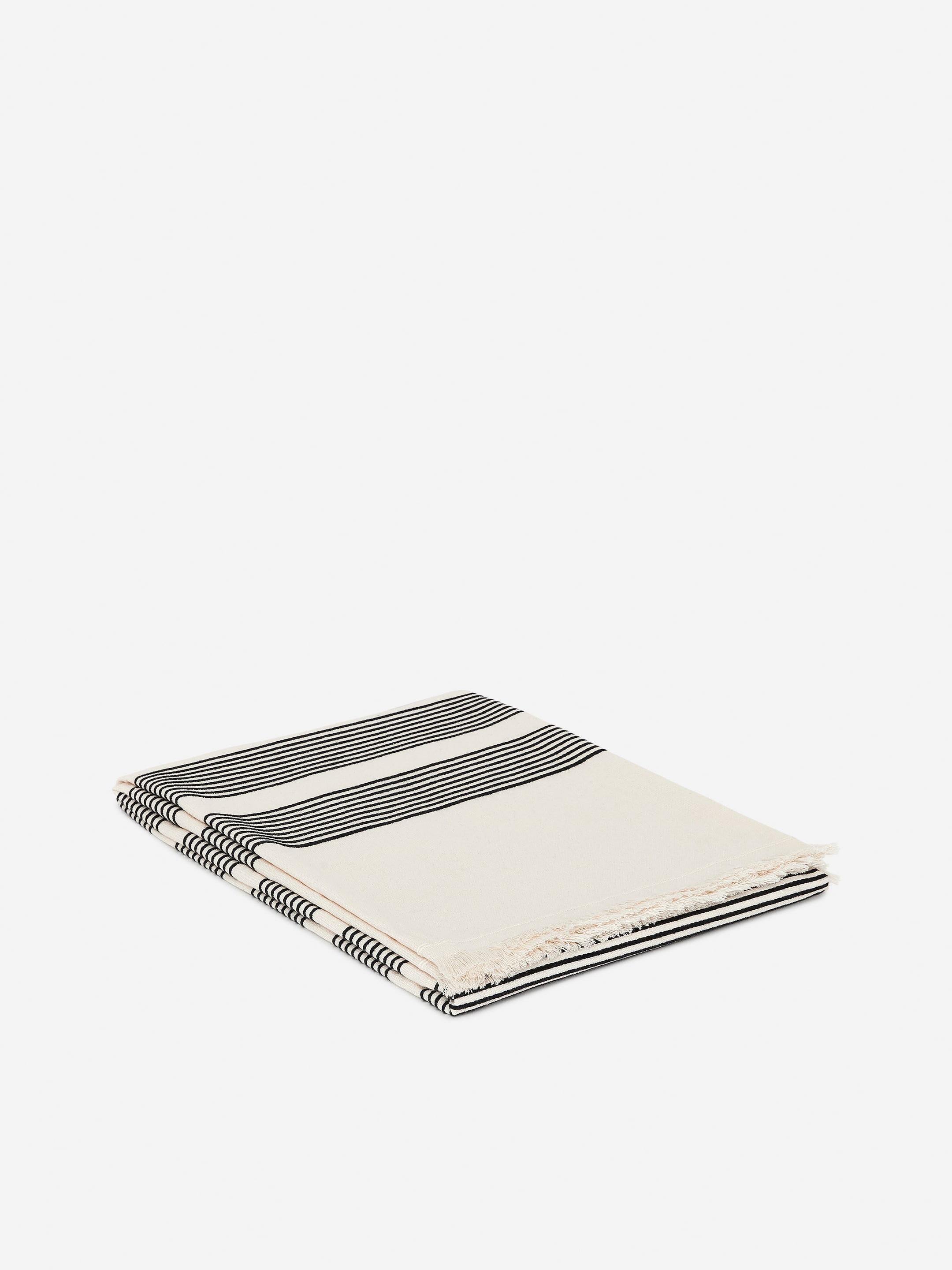 Bath Towel 100 x 180 cm - Off White/Black - Homeware - StillMedia/DescriptiveDetail - 1