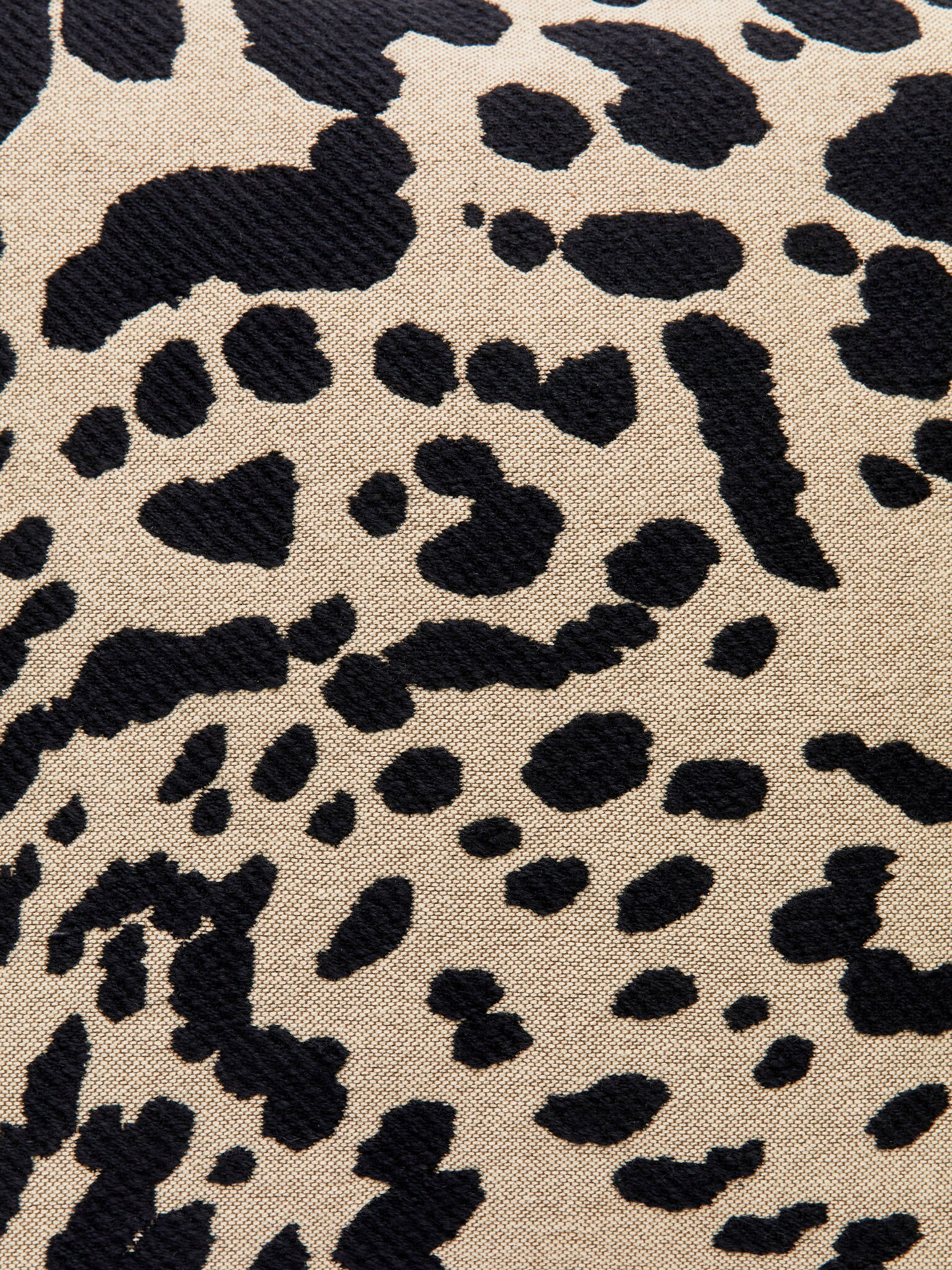 Copricuscino 50 x 50 cm - Beige/Nero - 3