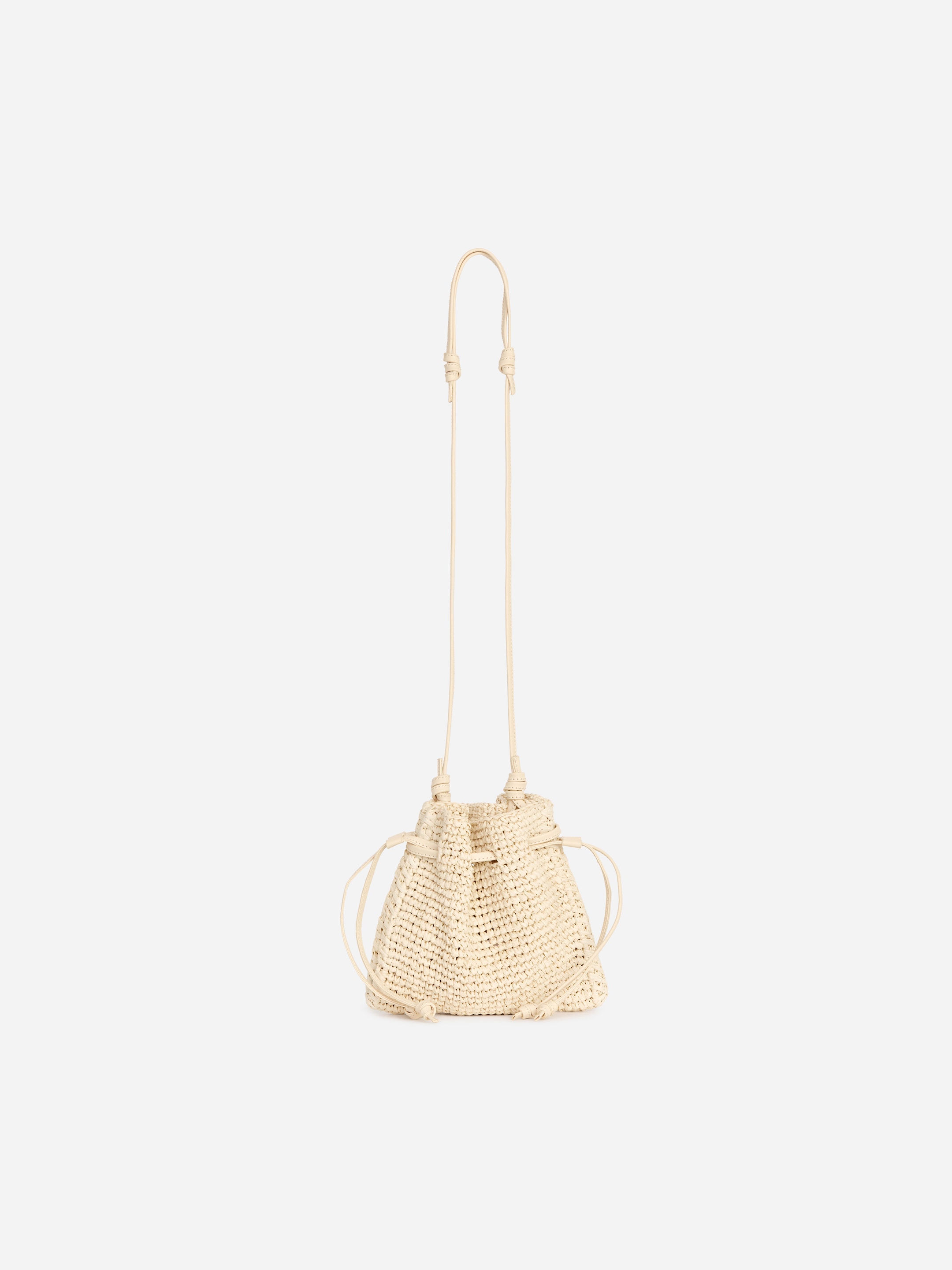 Woven Straw Pouch - Beige - Women - StillMedia/DescriptiveStillLife - 1
