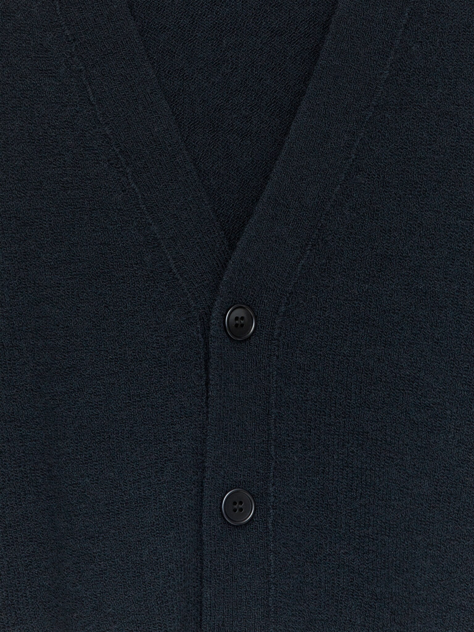 Vest van wol en katoen - Donkerblauw/Zwart/Camel - 2