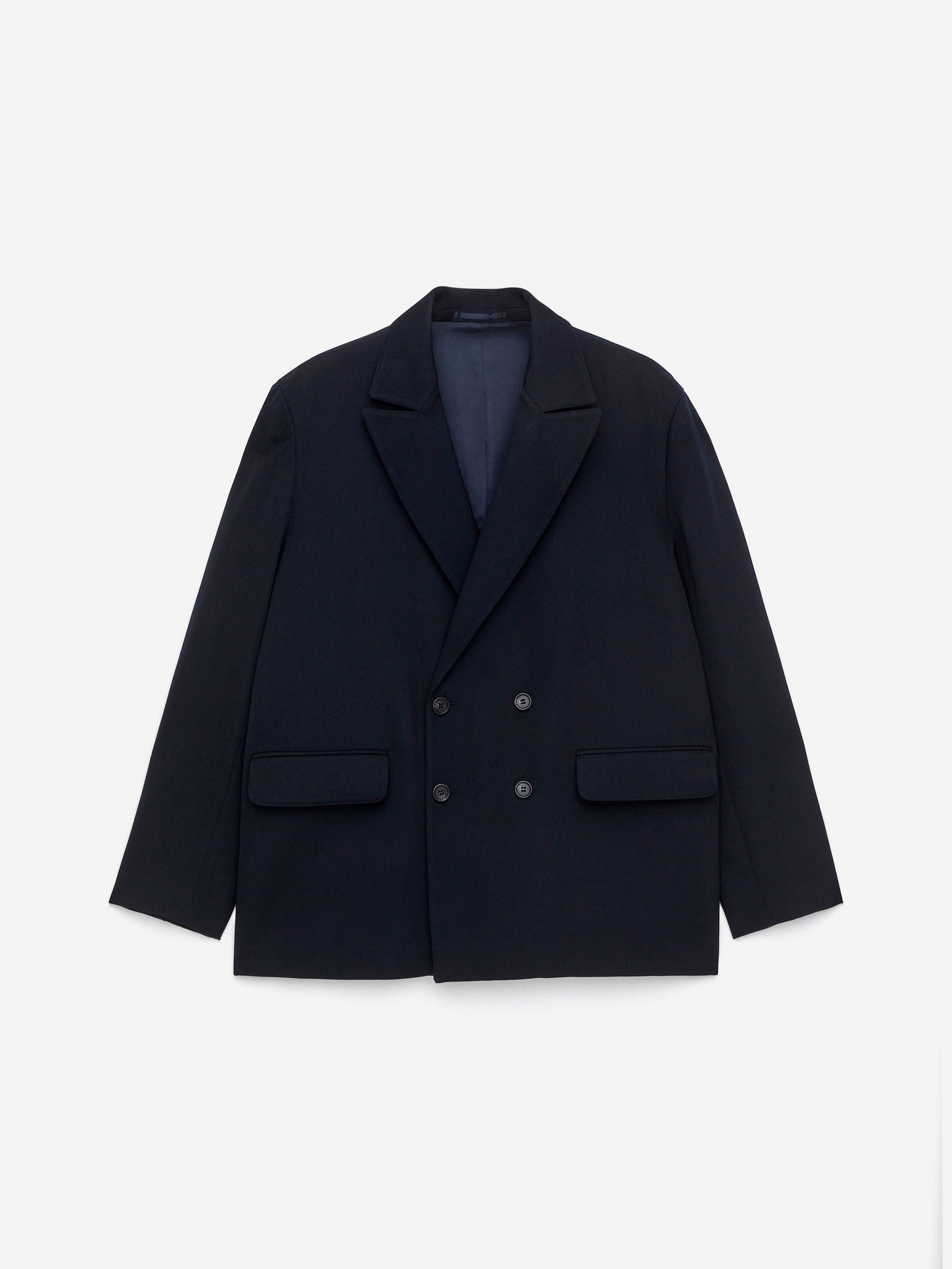 Double-Breasted Wool Blazer-#272930-16345