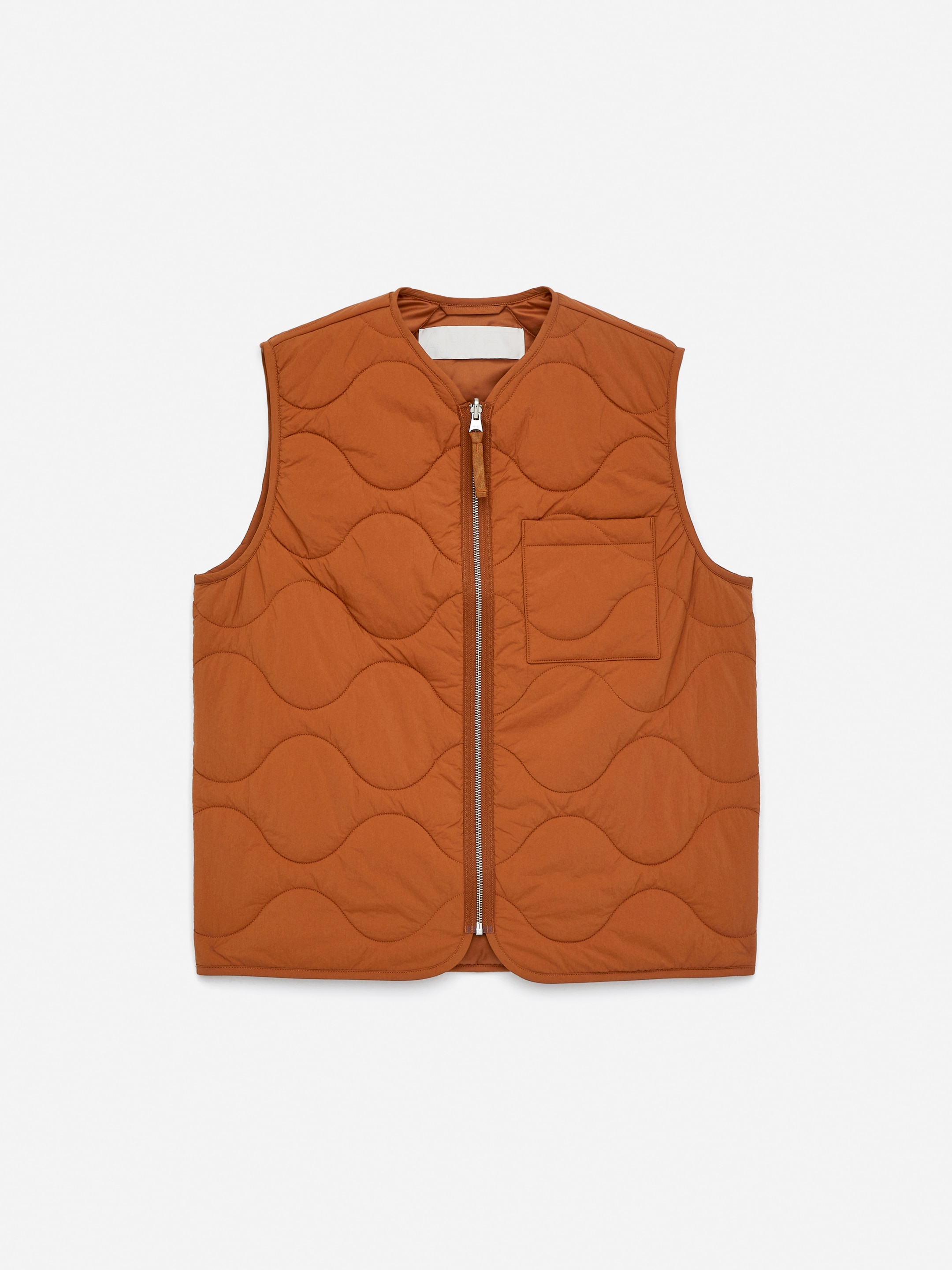 2-in-1 Quilted Liner Vest - Rust - Regular fit - Men - StillMedia/DescriptiveStillLife - 1