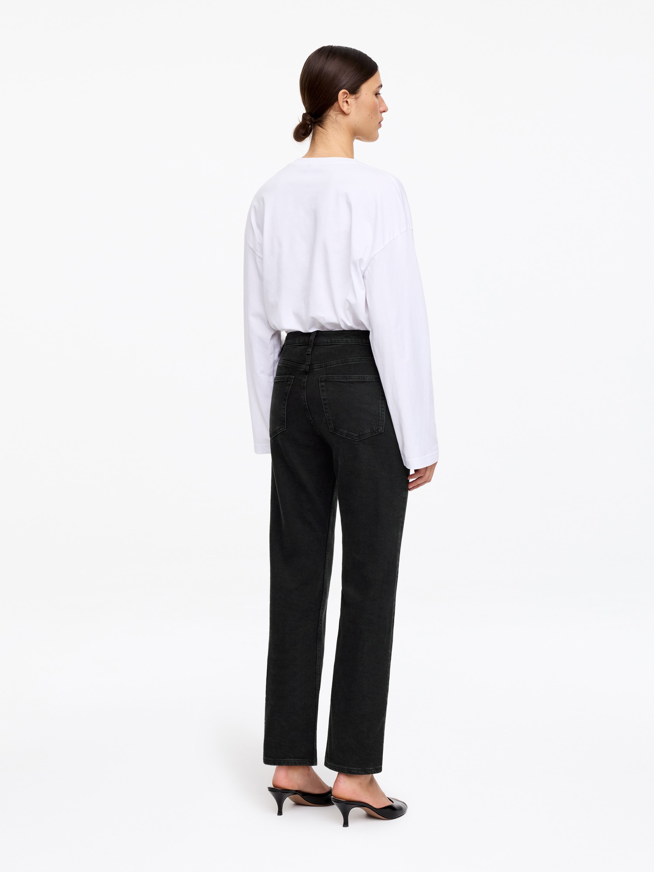 Jean slim raccourci JADE - Noir délavé - Slim fit - Femme - StillMedia/Lookbook - 8