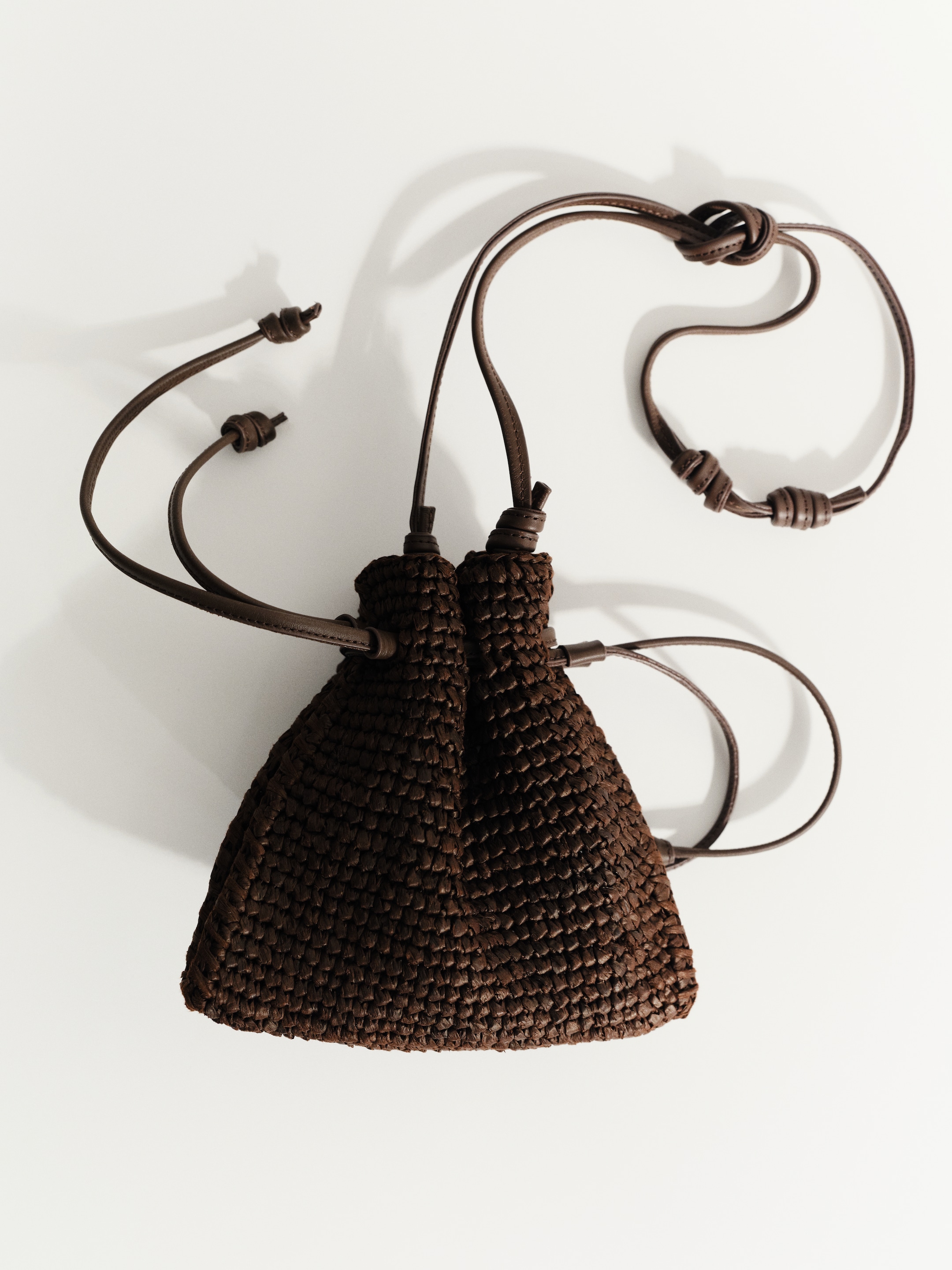 Woven Straw Pouch - Brown - Women - StillMedia/Environmental - 1