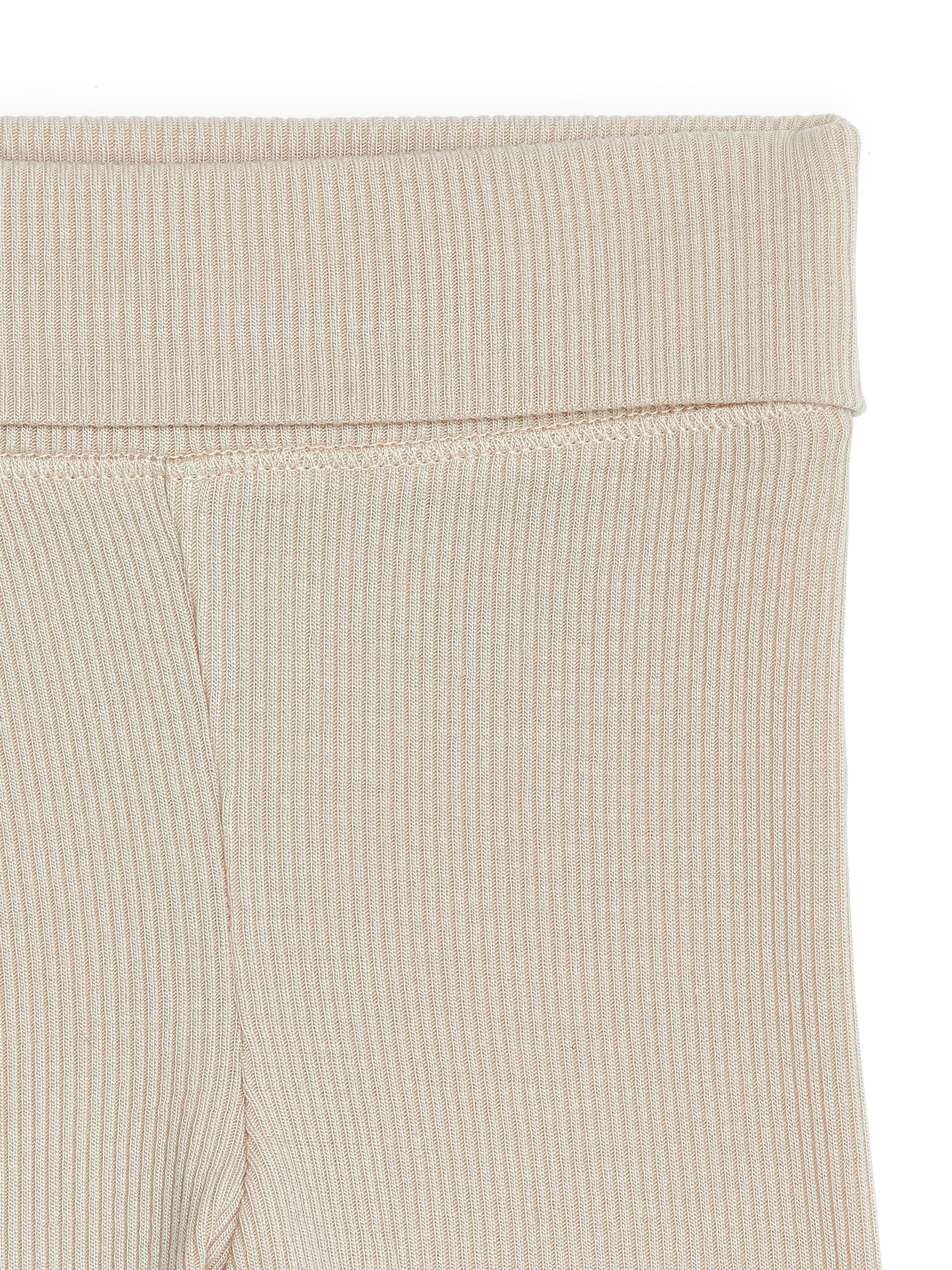 View larger image: Newborn Smooth Rib Leggings - Beige - Kids | H&M GB 3