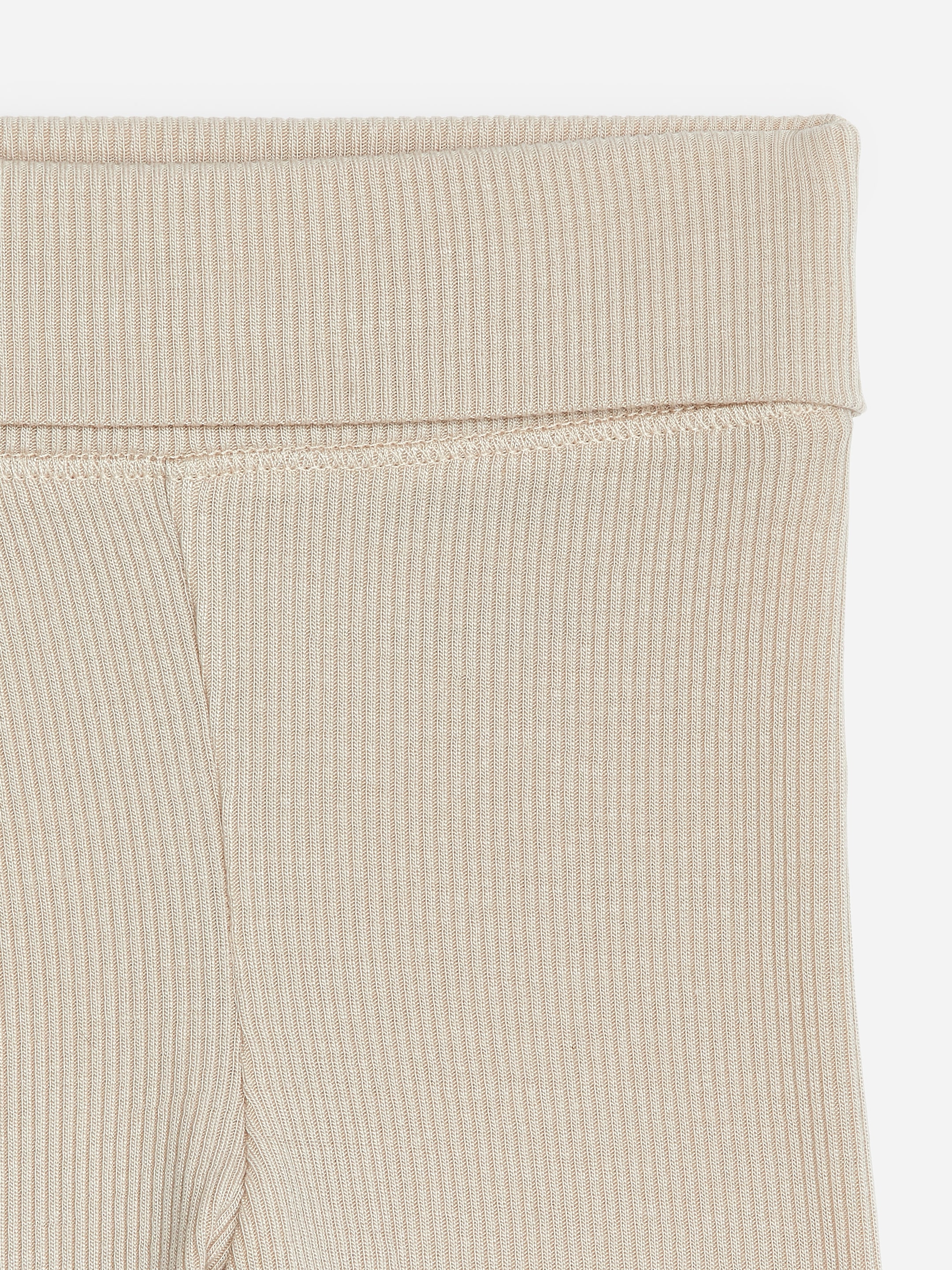 Newborn Smooth Rib Leggings - Beige - Regular fit - Children - StillMedia/DescriptiveDetail - 1