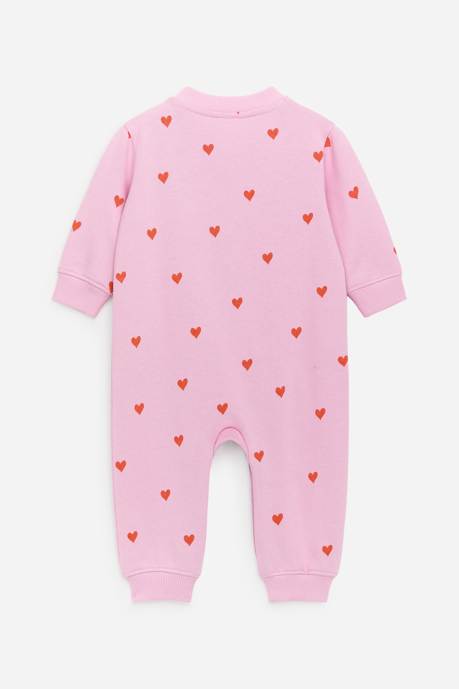 Macacão de algodão - Pink/Red Hearts/Roxo/branco - 3