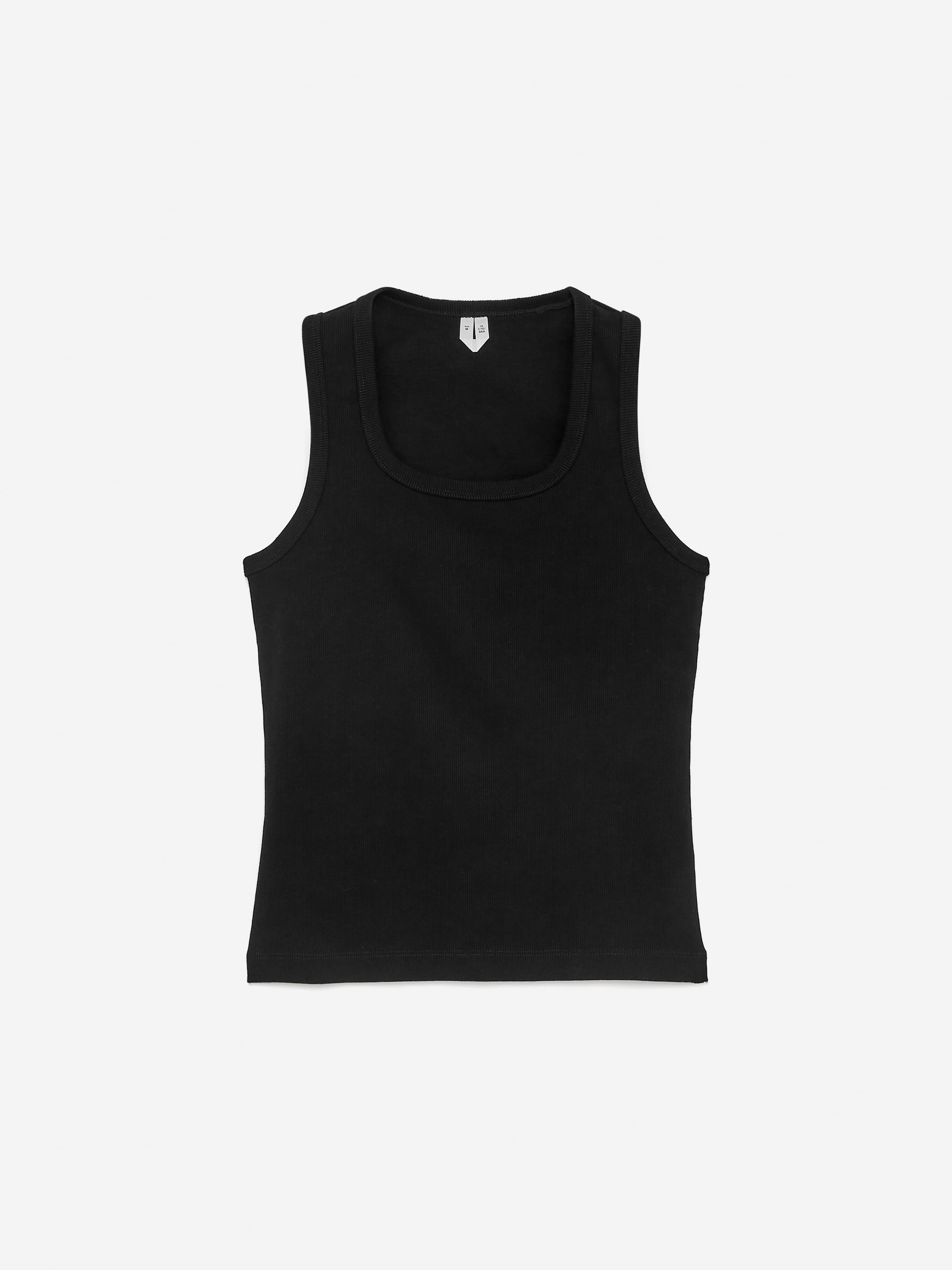 Ribbed Tank Top - Black - Slim fit - Women - StillMedia/DescriptiveStillLife - 1