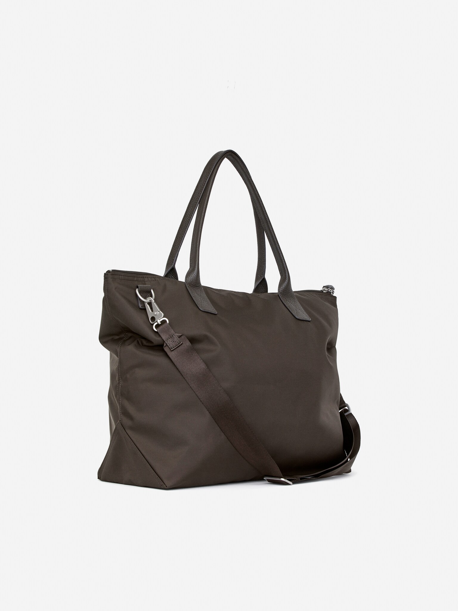 Bolso 36-Hour Tote con detalles en piel - Marrón - 8