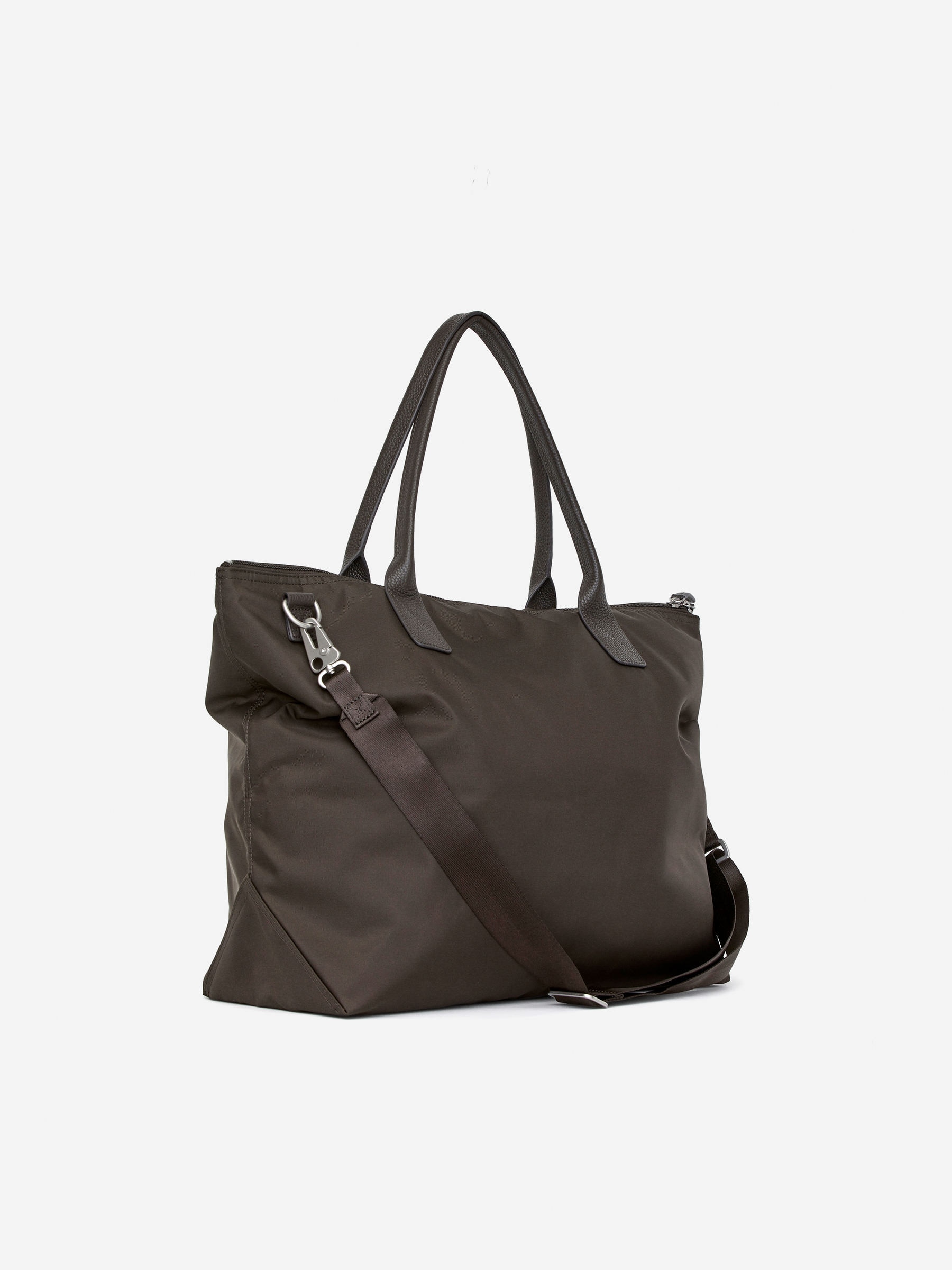 36-Hour Leather-Detailed Tote - Brown - Travel - StillMedia/DescriptiveStillLife - 6