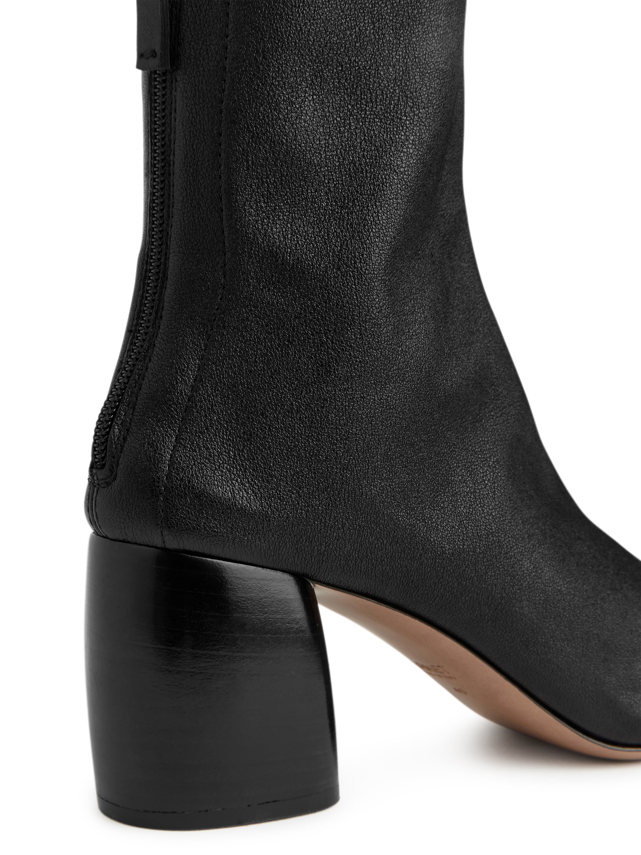 Stretch-Leather Sock Boots - Black - Women - StillMedia/DescriptiveDetail - 1