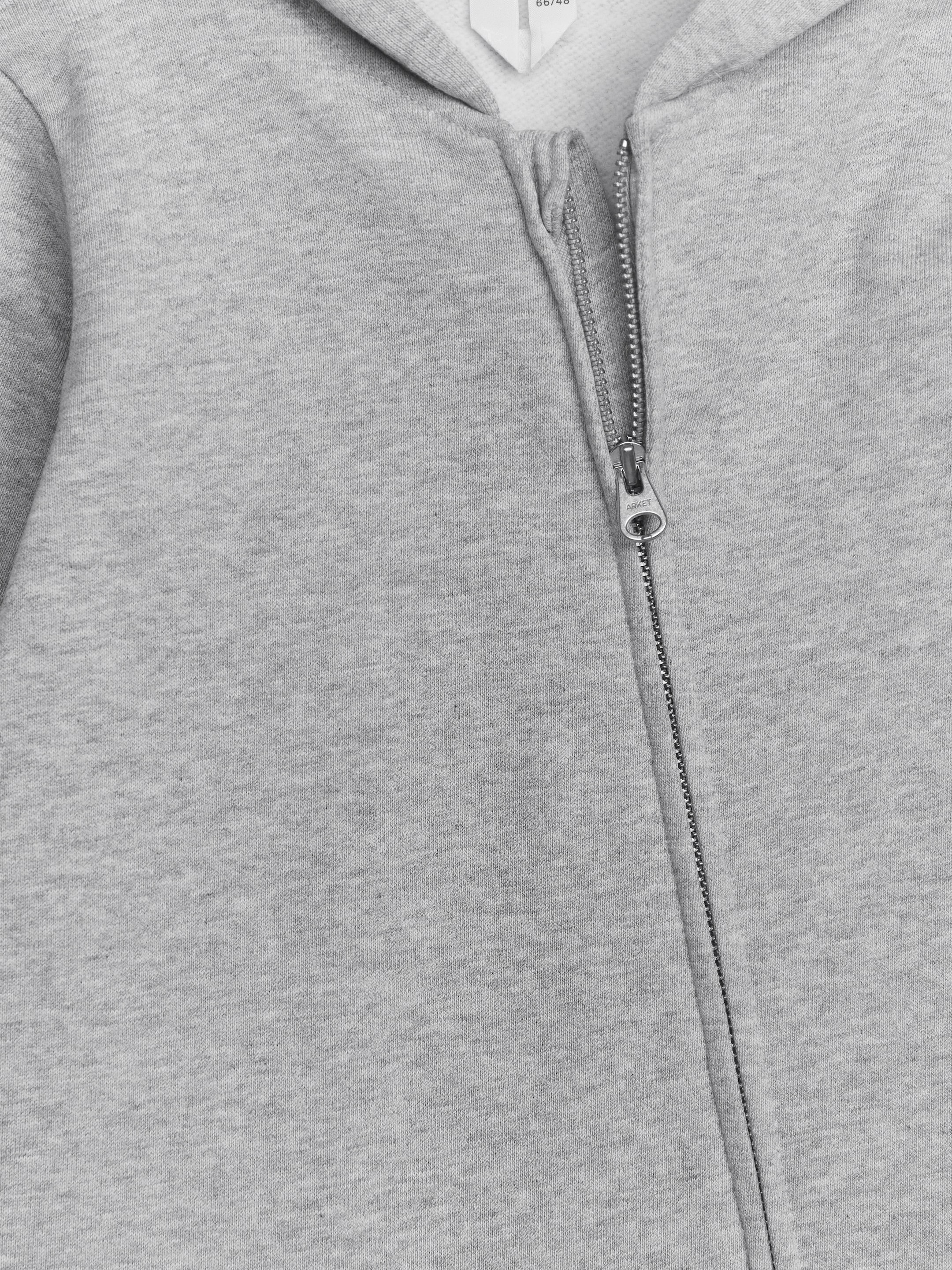 Zobraziť väčší obrázok: Kapucňový overal z úpletu - Sivý melír - DETI | H&M SK 3