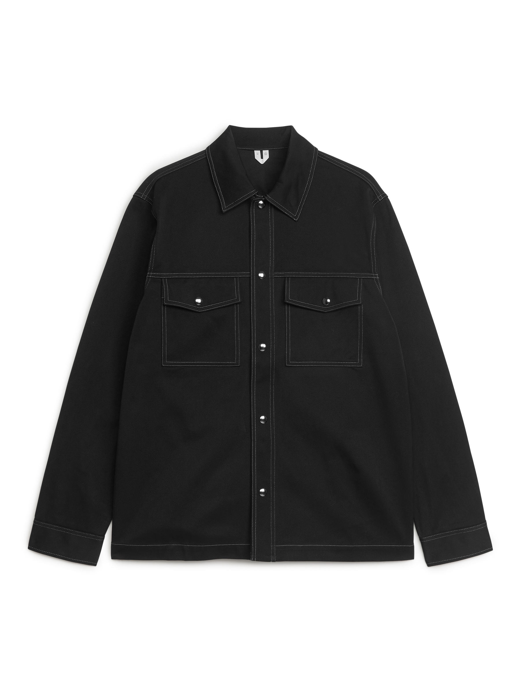 Overshirt aus Baumwolltwill - Schwarz - Loose Fit - Herren - StillMedia/DescriptiveStillLife - 1