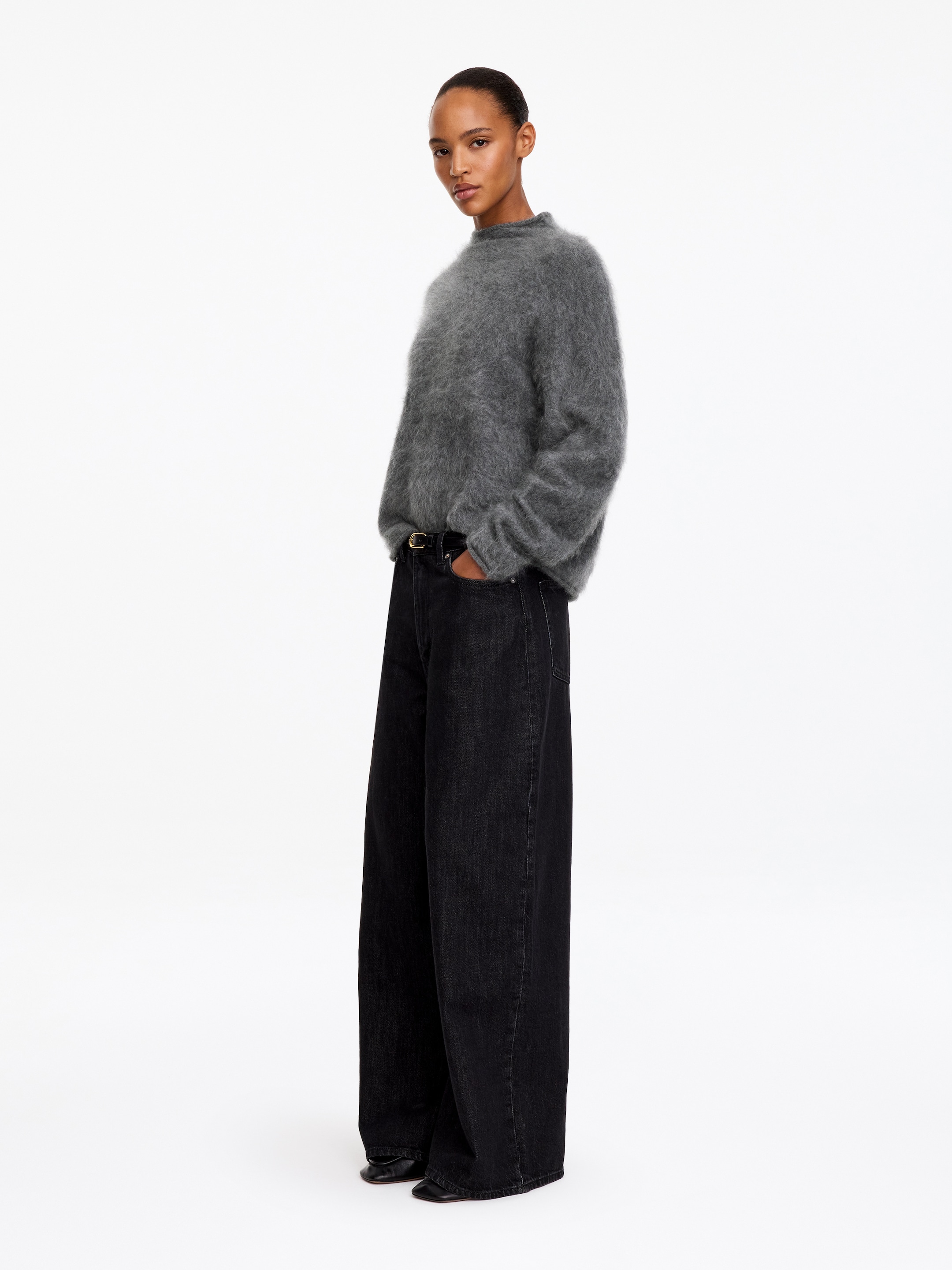 Rollkragenpullover aus reinem Kaschmir - Grau - Relaxed Fit - women - StillMedia/Lookbook - 3