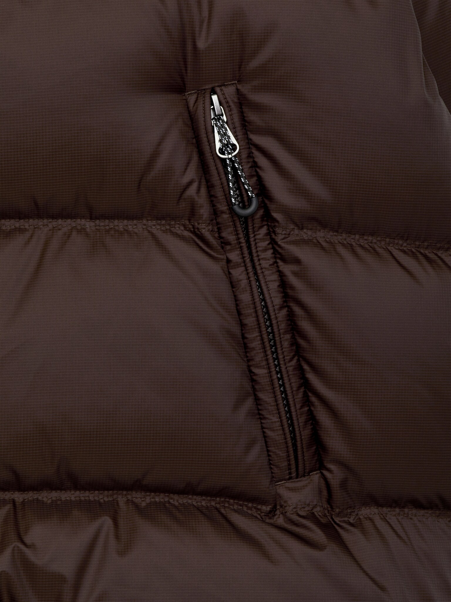 Veste de sport Upcycled Down - Marron foncé/Noir/Vert foncé/Orange - 5