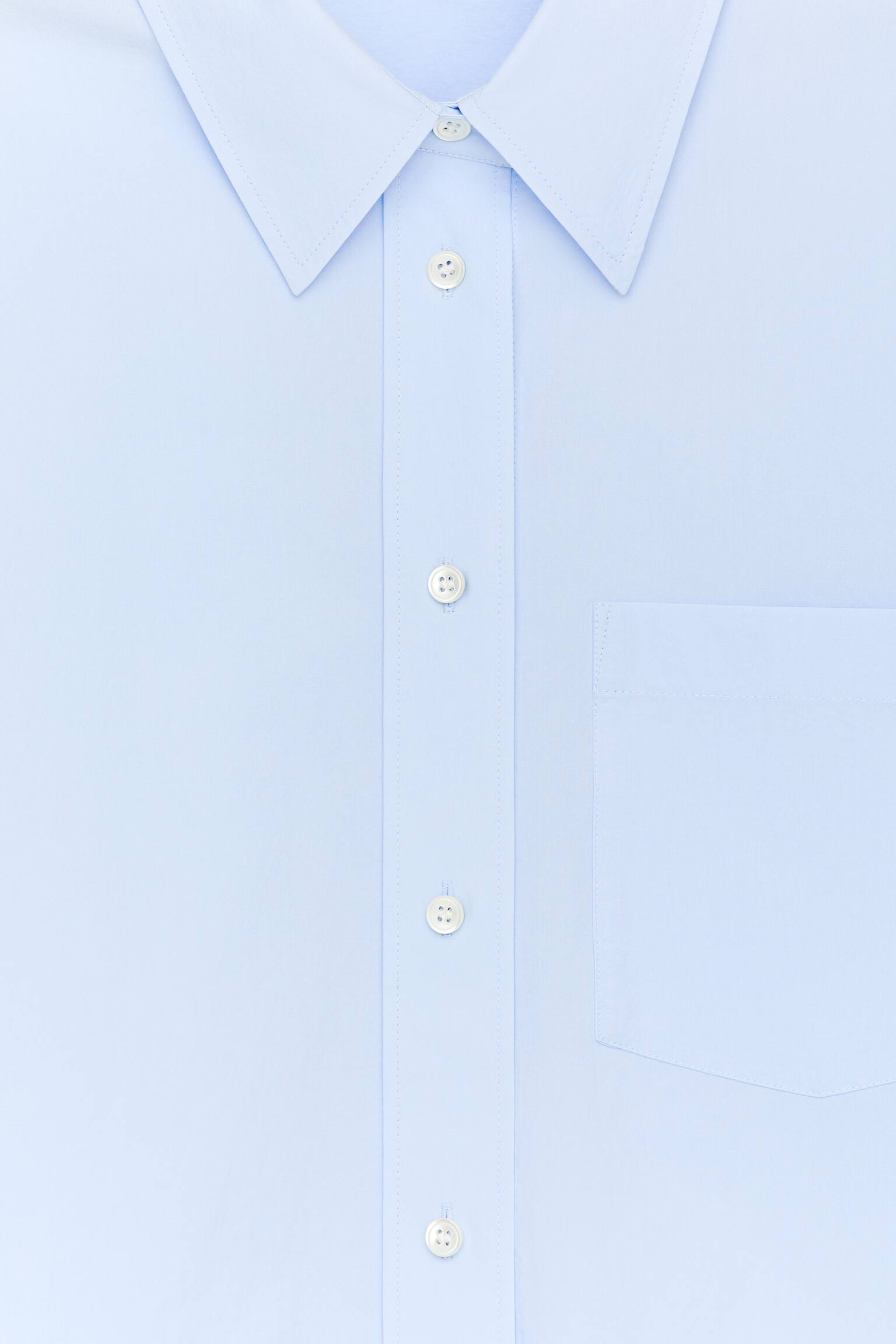 Bomuldsskjorte - Lyseblå/Lys turkis - 8