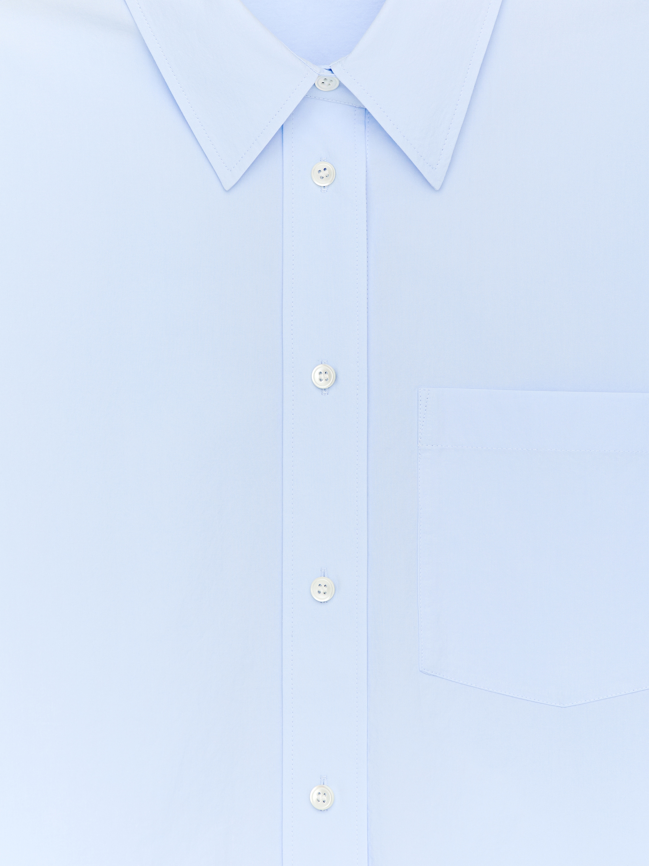 Cotton Shirt - Light Blue - Regular fit - Women - StillMedia/DescriptiveDetail - 2
