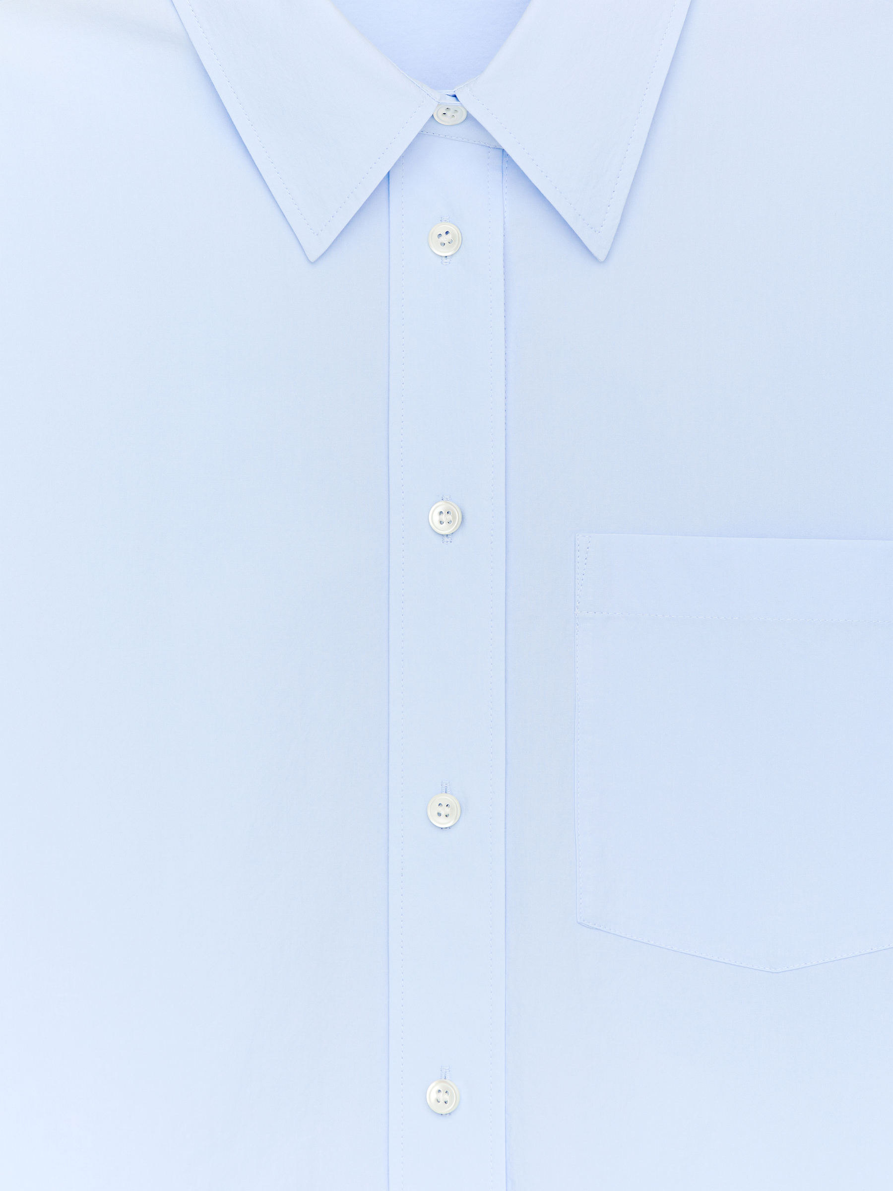 Cotton Shirt - Light Blue - Regular fit - Women - StillMedia/DescriptiveDetail - 2