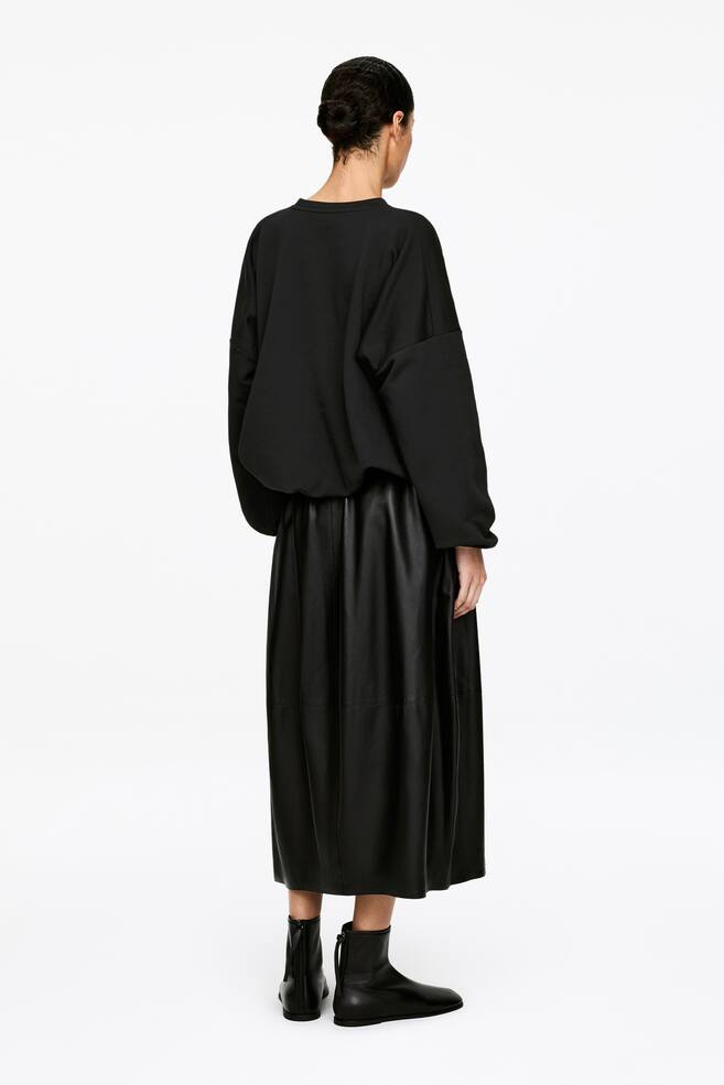 Sweatshirt mit Ballonschnitt-Schwarz - 6