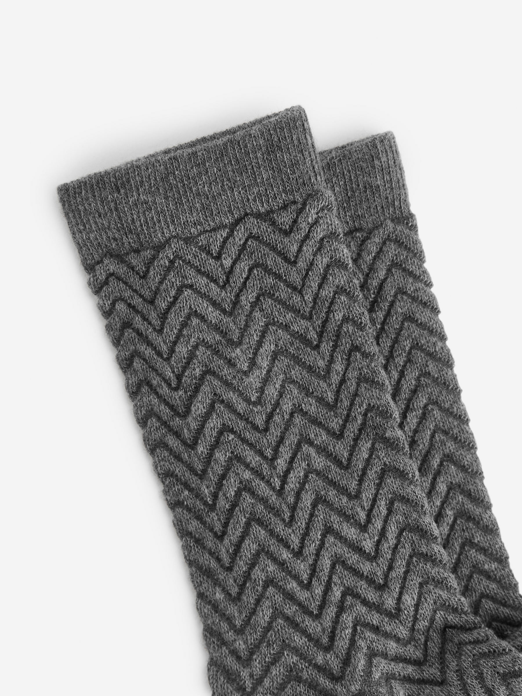 Baumwollsocken mit Chevron-Motiv - Dunkelgrau - Damen - StillMedia/DescriptiveDetail - 3