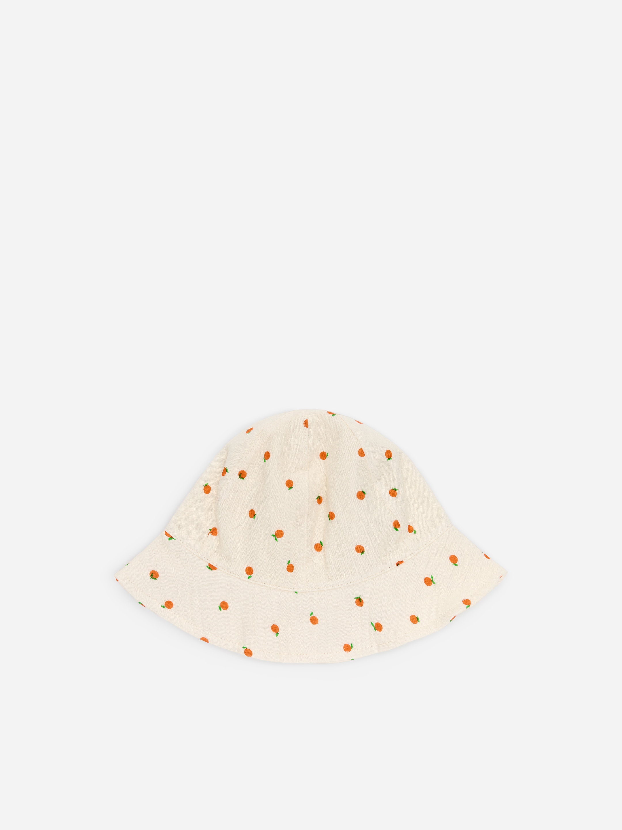 Chapeau estival en mousseline de coton - Blanc cassé/Orange - Enfant - StillMedia/DescriptiveStillLife - 1