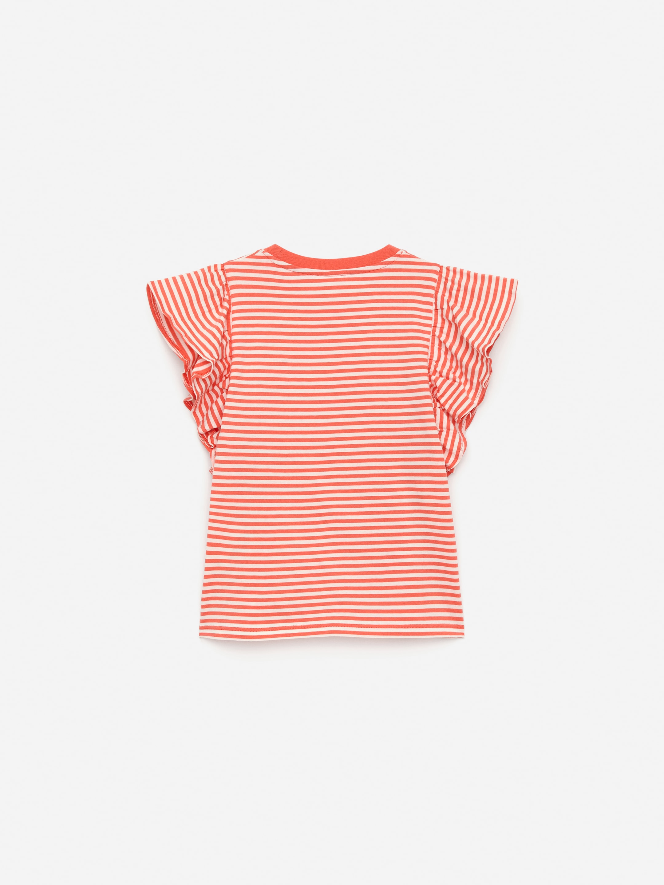 Frill Top - Orange/White - Regular fit - Children - StillMedia/DescriptiveStillLife - 3