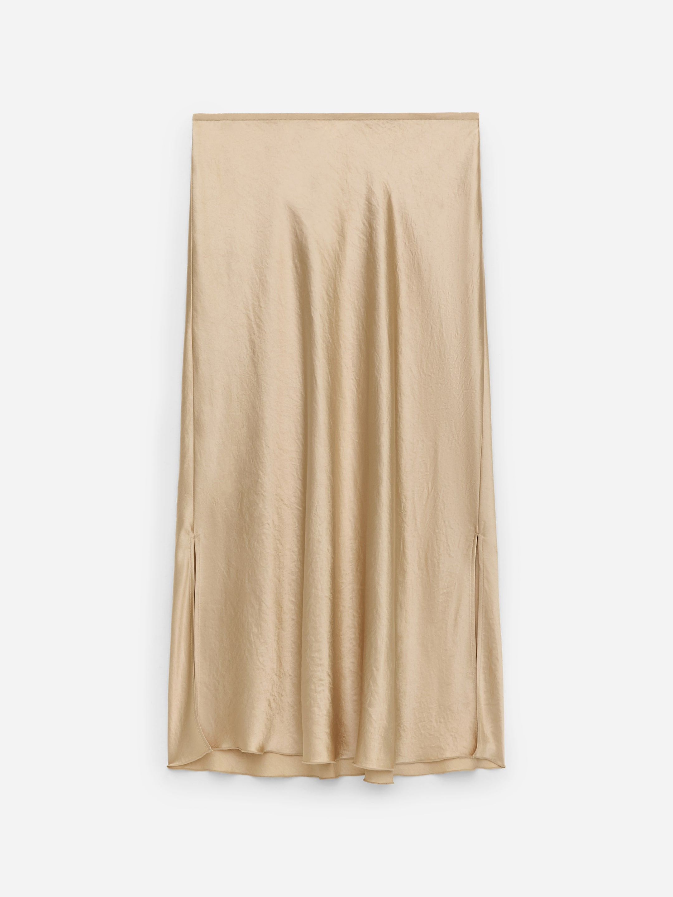 Satin Skirt - Beige - Regular fit - Women - StillMedia/DescriptiveStillLife - 3