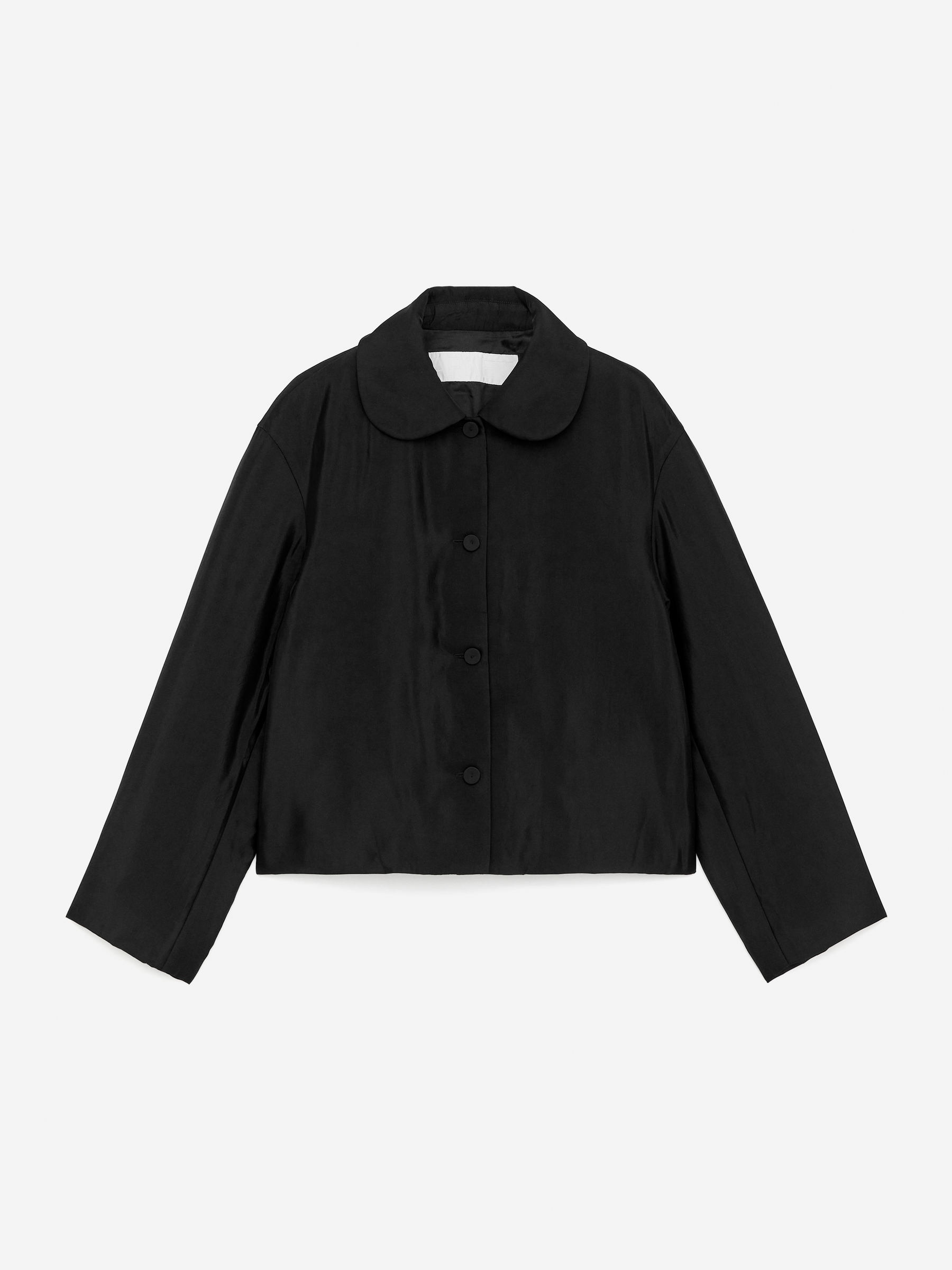 Padded Overshirt-Black-16763