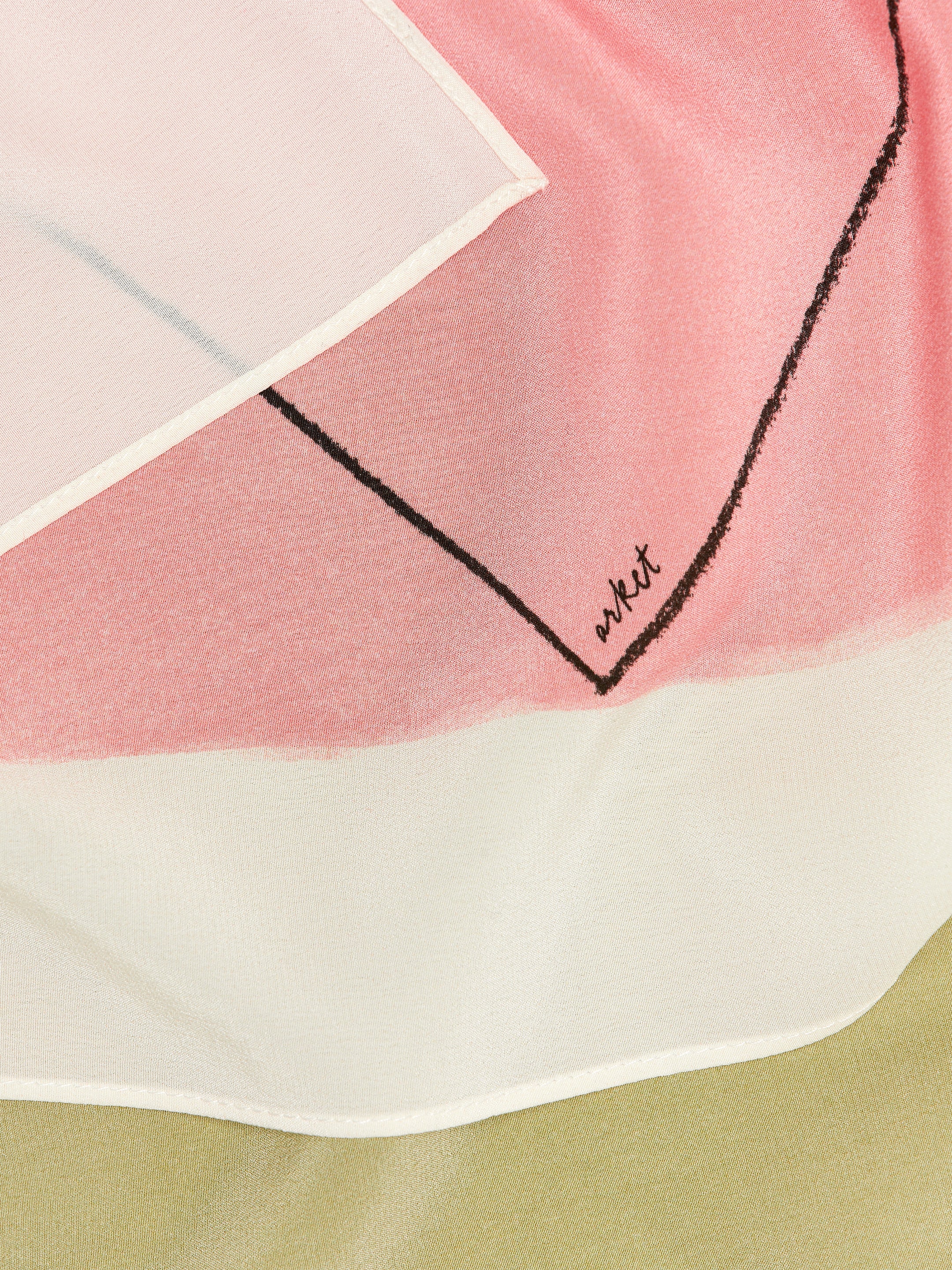 Bedrucktes Seidentuch - Weiß/Grün/Rosa - Damen - StillMedia/DescriptiveDetail - 2