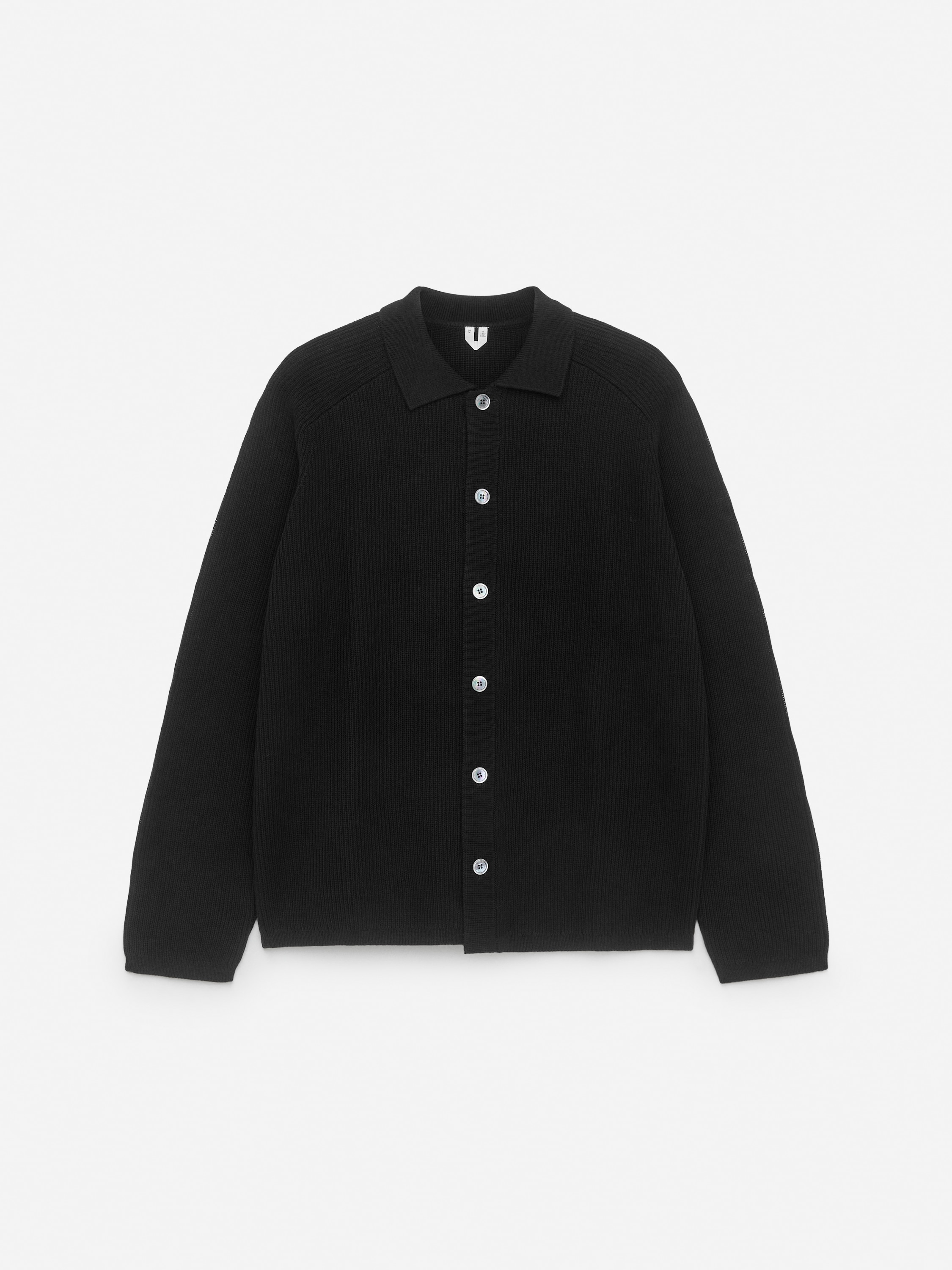 Bawełniany kardigan - Czarny