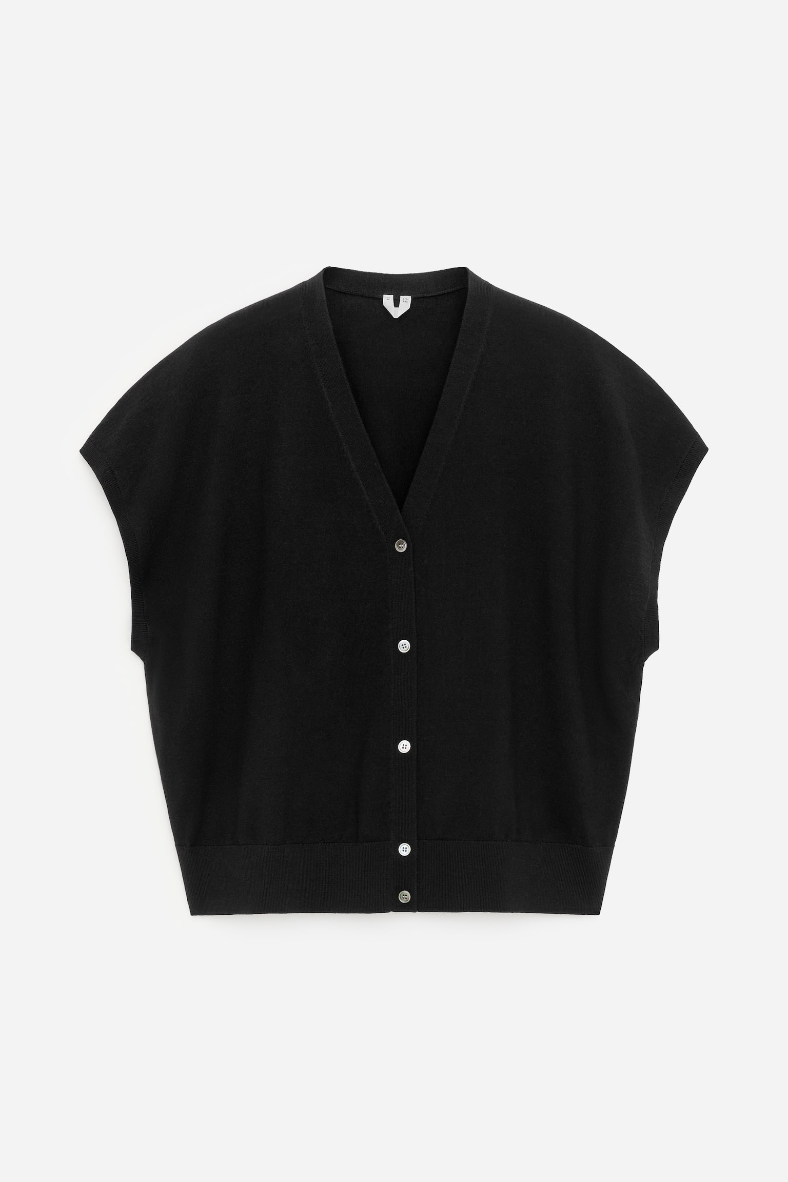 Weste aus Merinowolle - Schwarz/Braun - 2