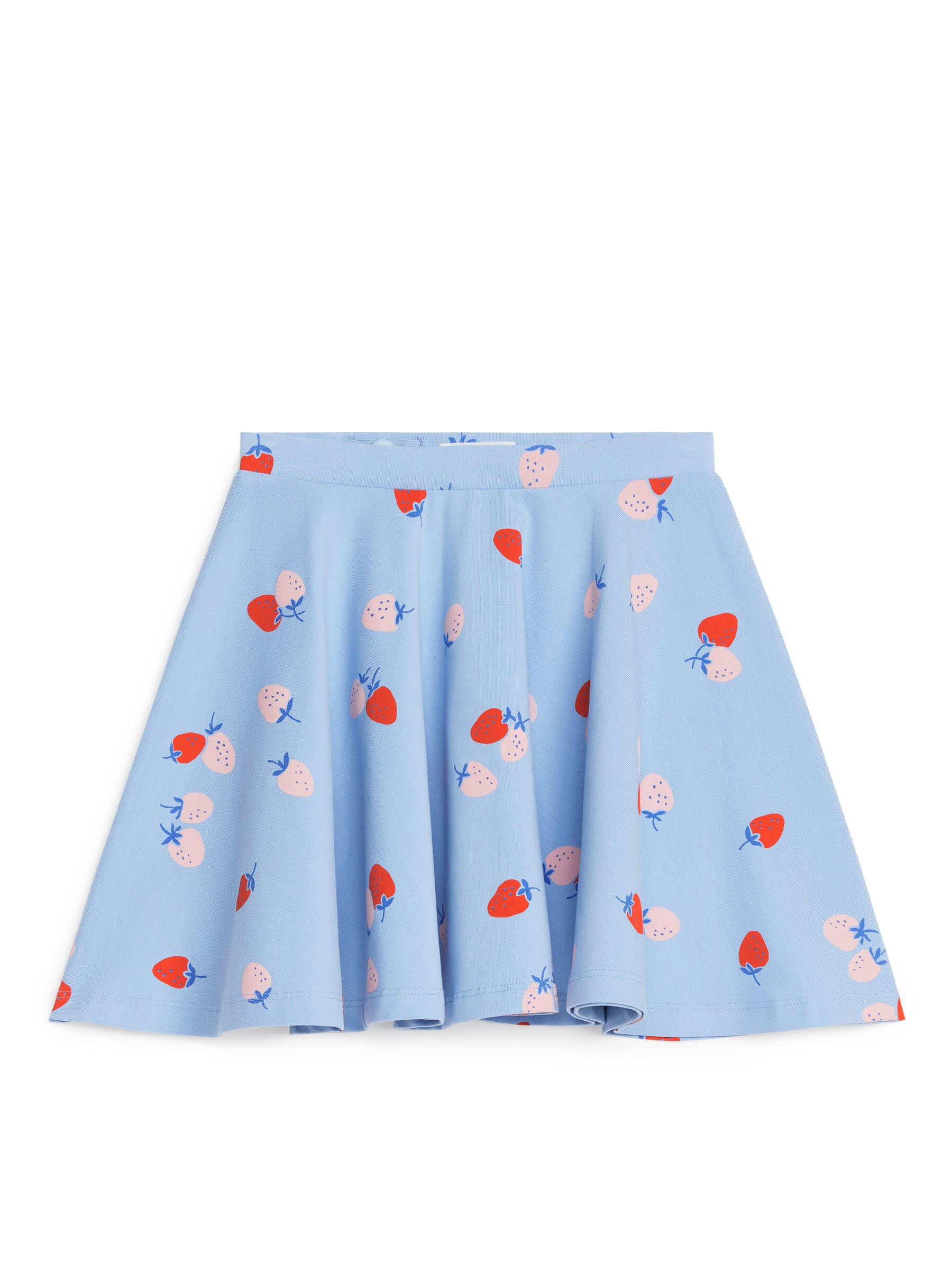 Bedruckter Jerseyrock - Hellblau/Erdbeere - Loose Fit - Kinder - StillMedia/DescriptiveStillLife - 2