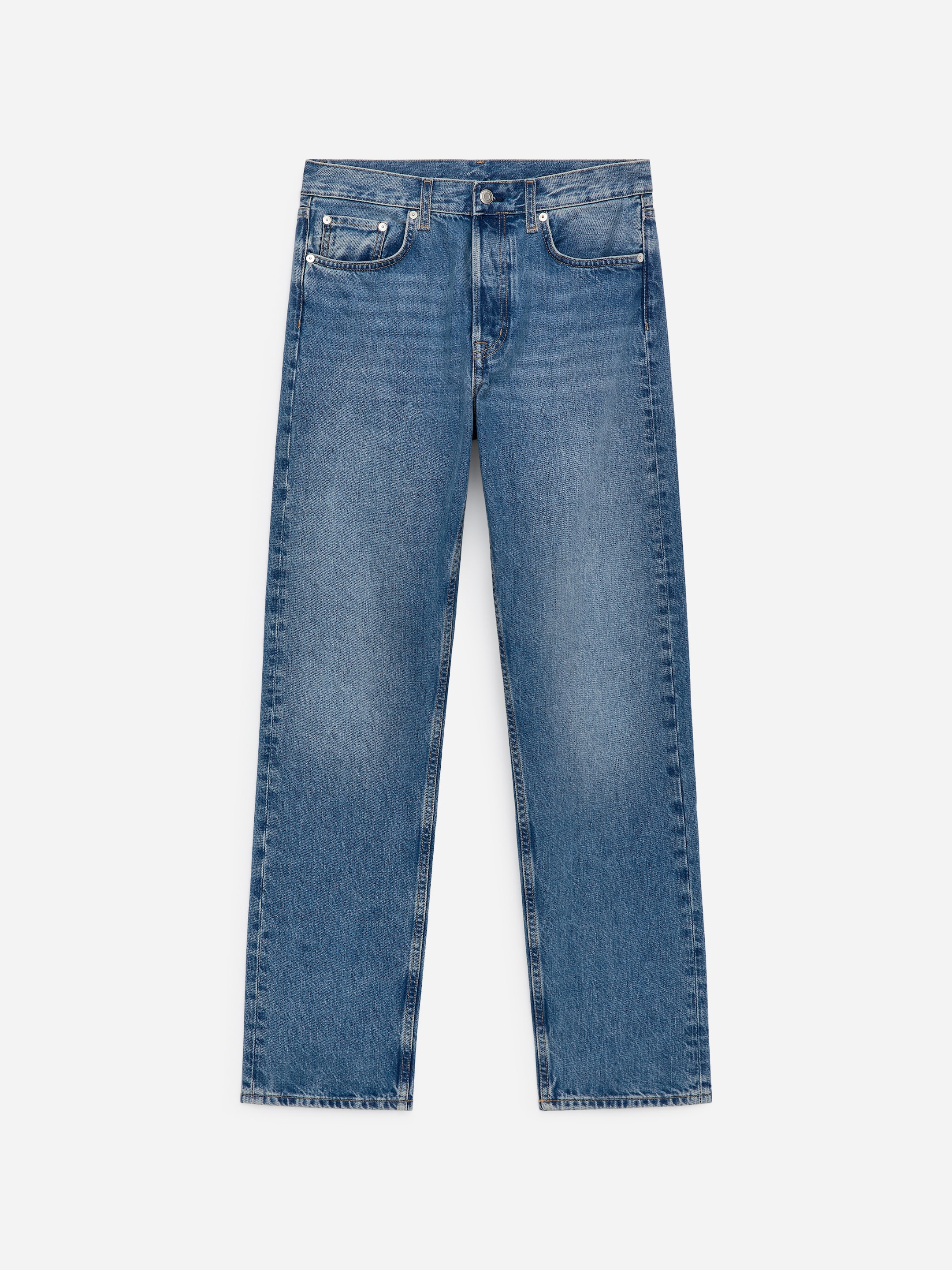 SNOW Straight Jeans-Blue-18065