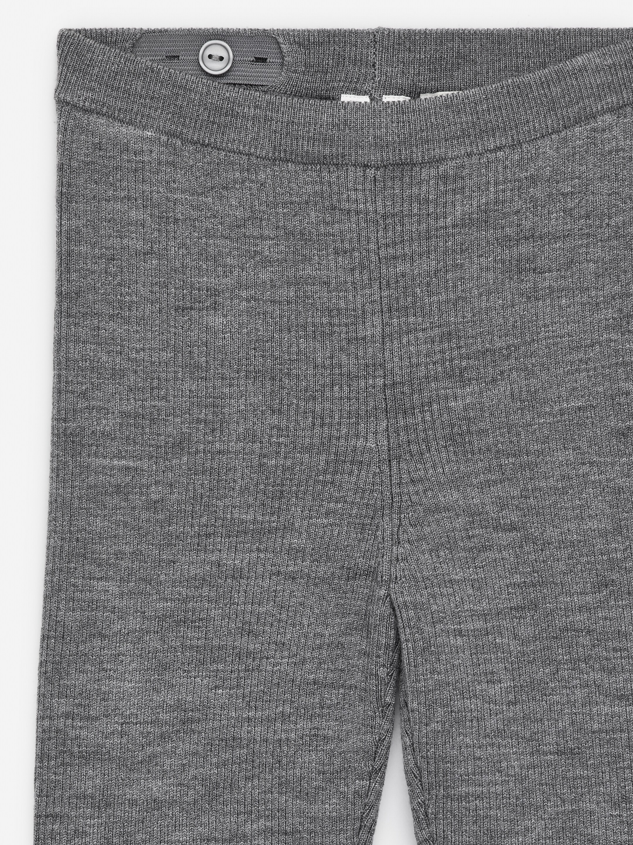 Ver imagen más grande: Leggings de canalé en mezcla de lana - Gris jaspeado - NIÑOS | H&M ES 6