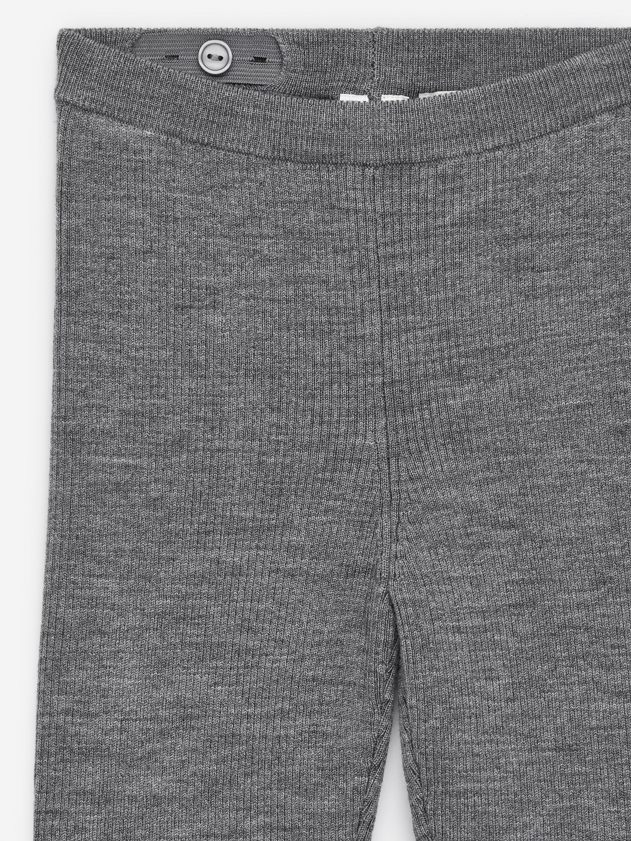 Leggings de canalé en mezcla de lana - Gris jaspeado - Corte estándar - Children - StillMedia/DescriptiveDetail - 6