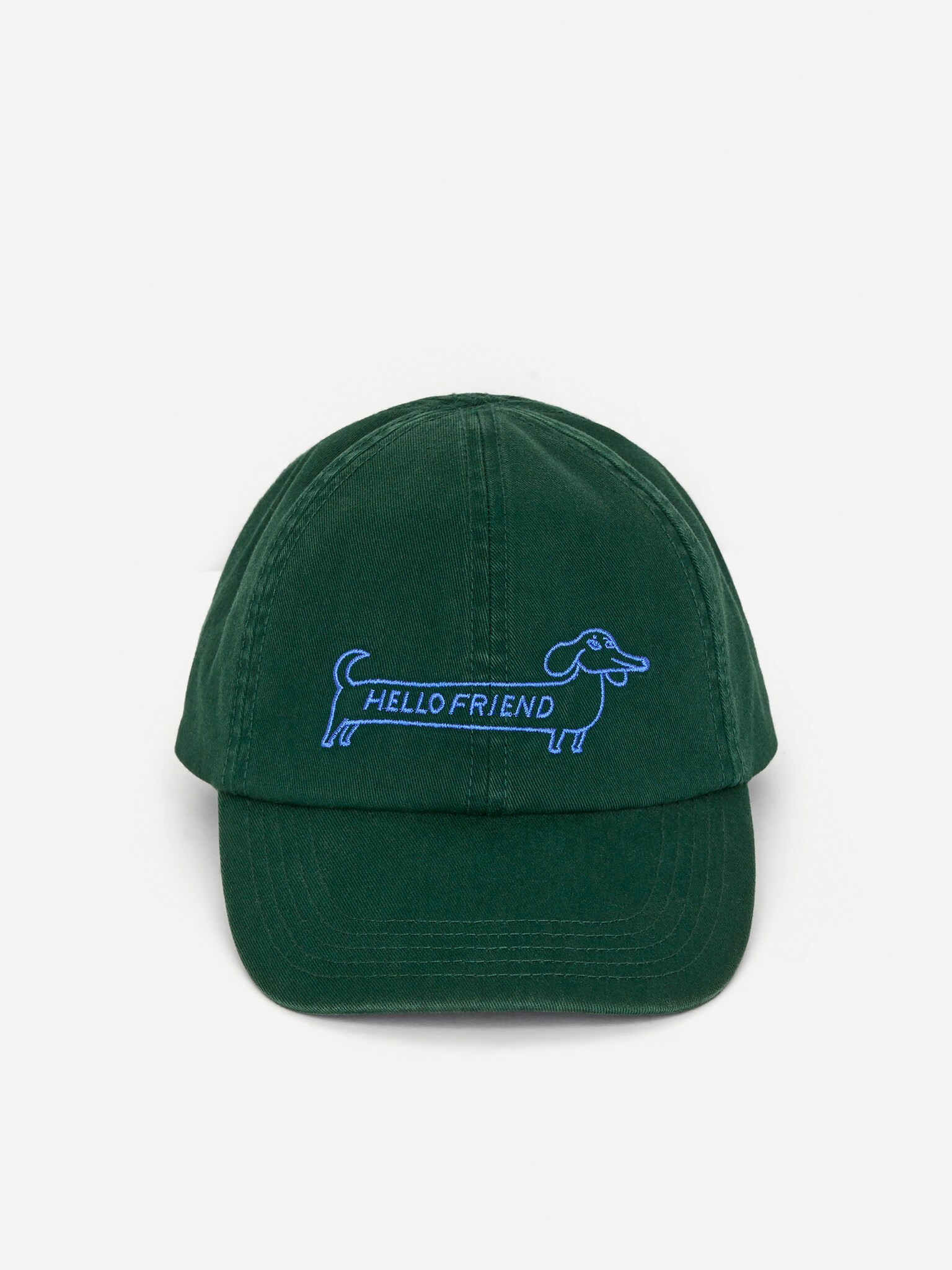 Embroidered Cap - Green/Beige/Monsters - 2