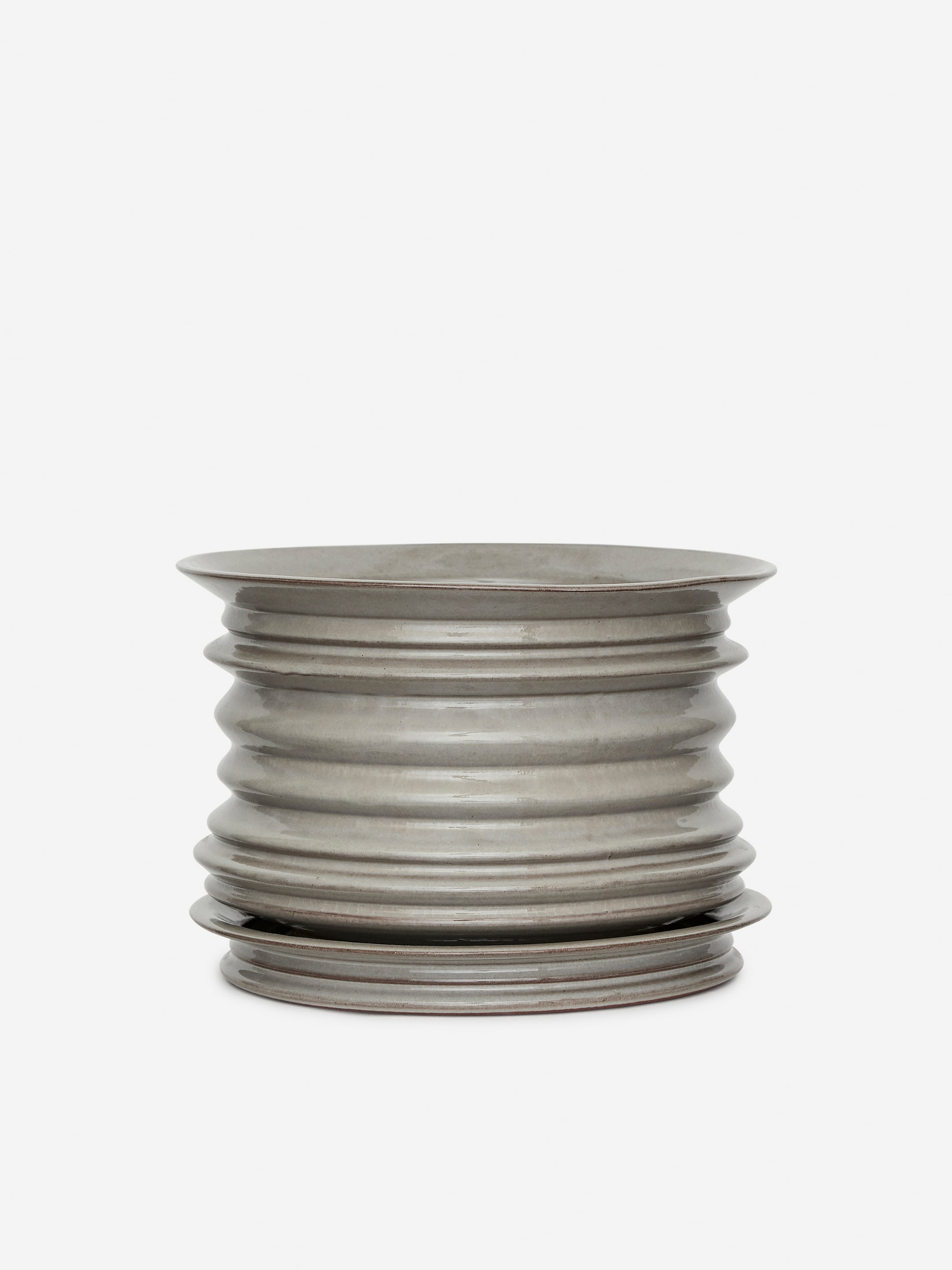 Zobacz większy obraz: Ceramiczna doniczka 22 cm - Szary - HOME | H&M PL 1