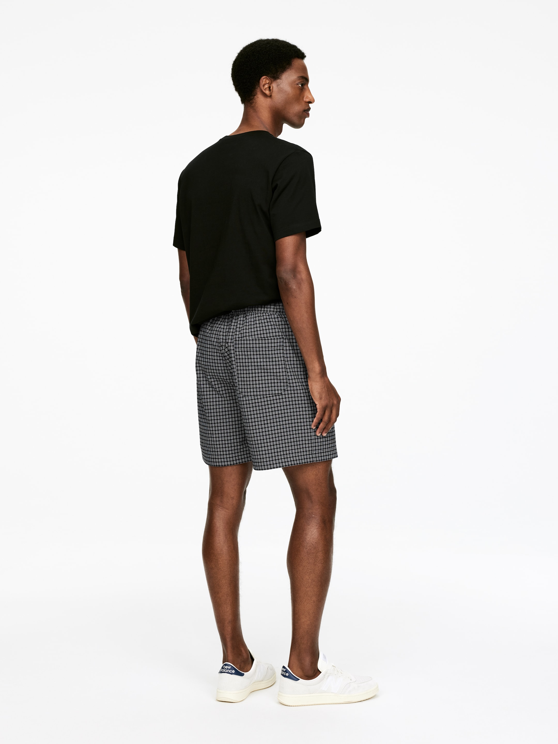 Ver imagem maior: Calções de tecido seersucker - Preto - HOMEM | H&M PT 3