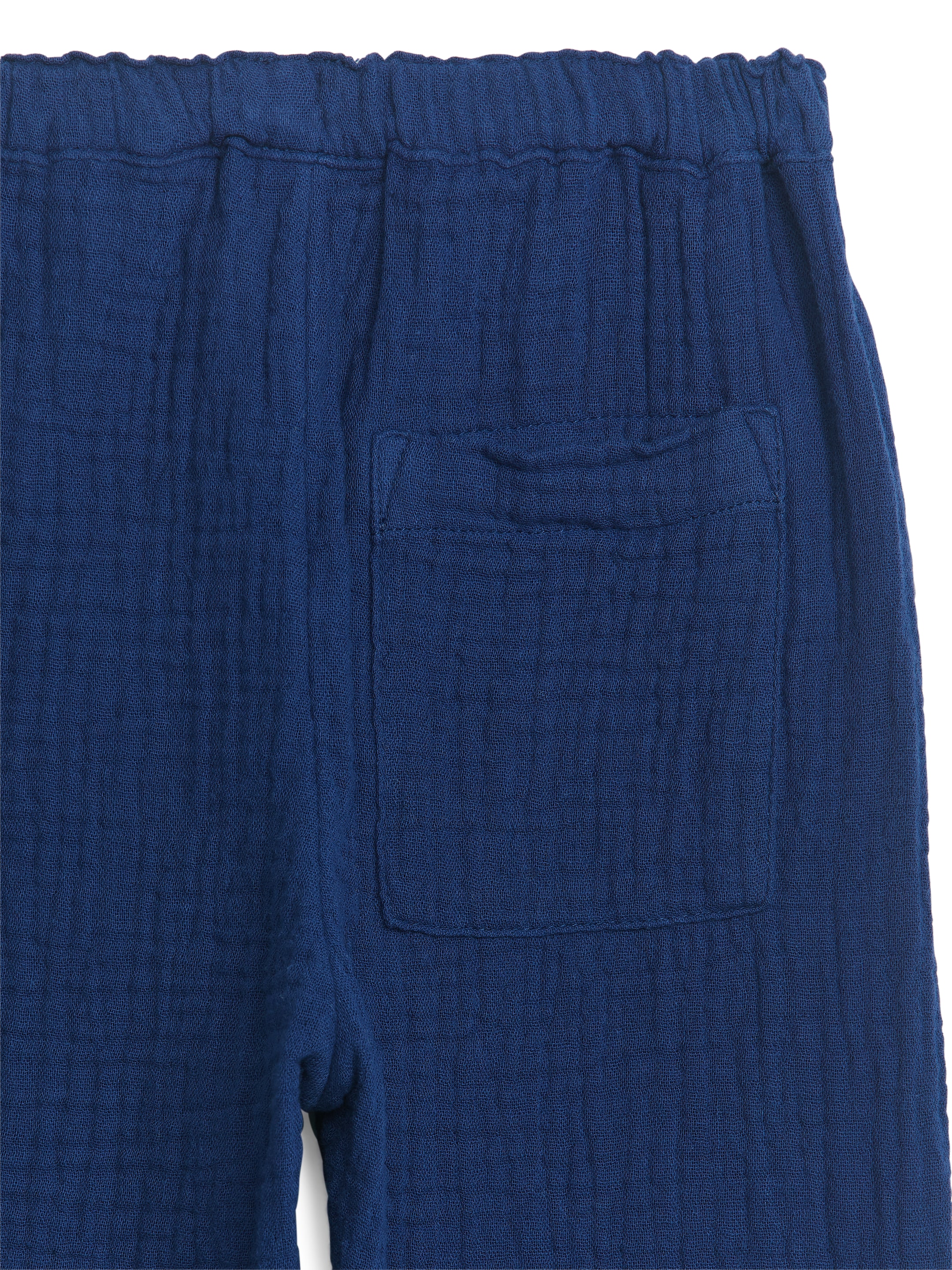 Byxor i bomullsmuslin - Mörkblå - Regular fit - Children - StillMedia/DescriptiveDetail - 3