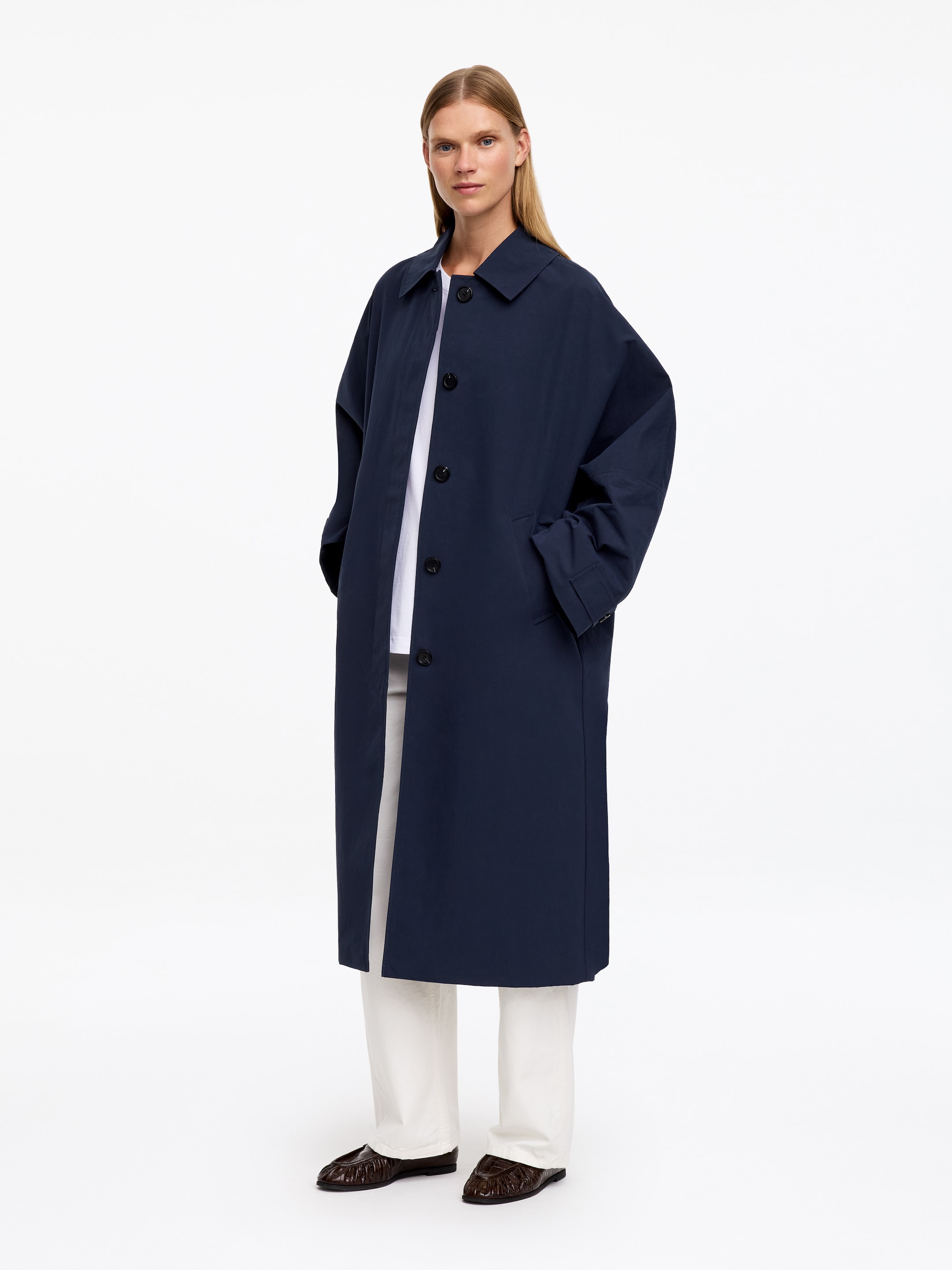 Abrigo - Azul oscuro - Oversized - women - StillMedia/Lookbook - 2