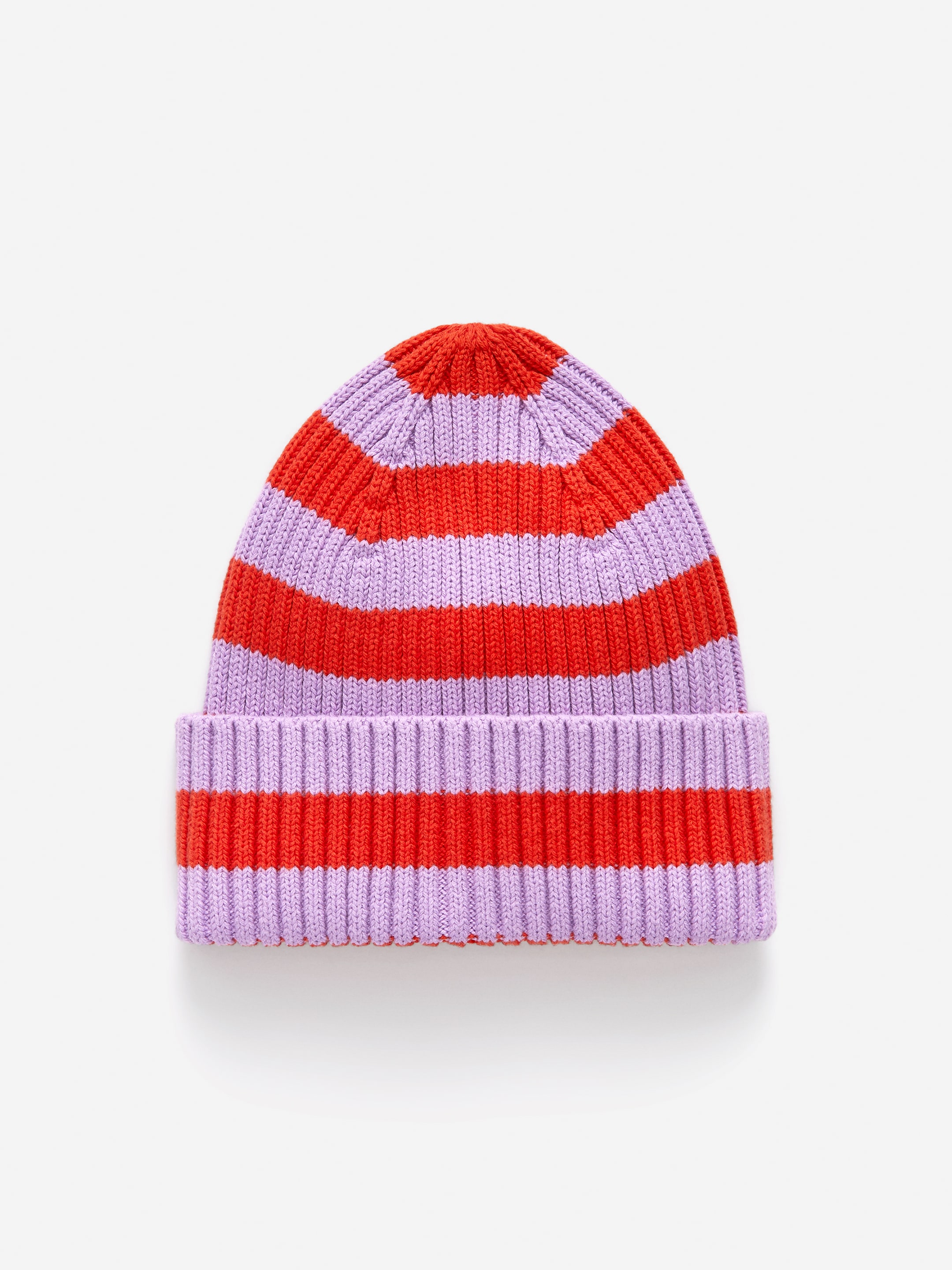 View larger image: Rib Knit Beanie - Red/Lilac - Kids | H&M GB 1