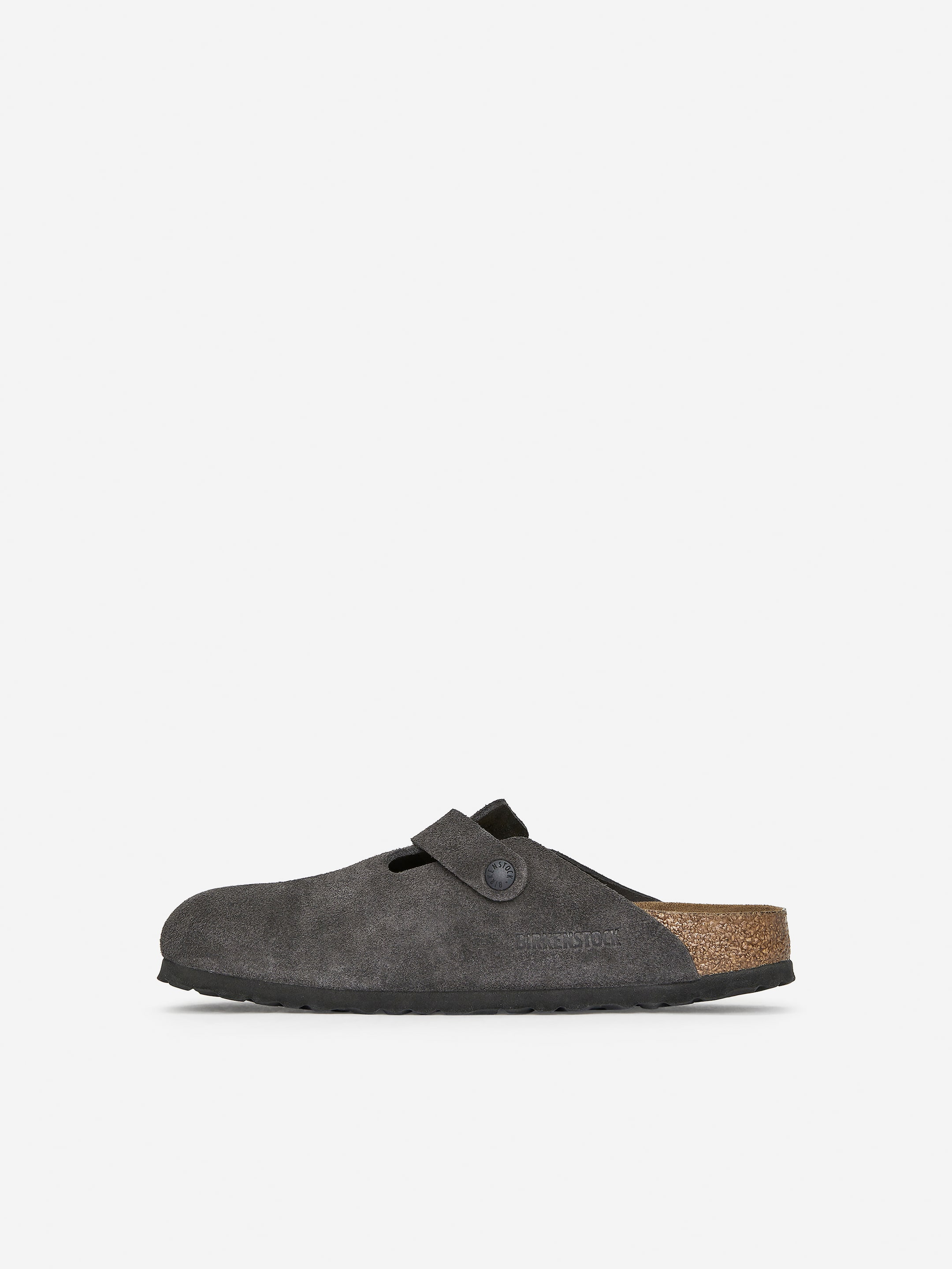 Birkenstock Boston sandaler i mocka - Grå - Men - StillMedia/DescriptiveStillLife - 1