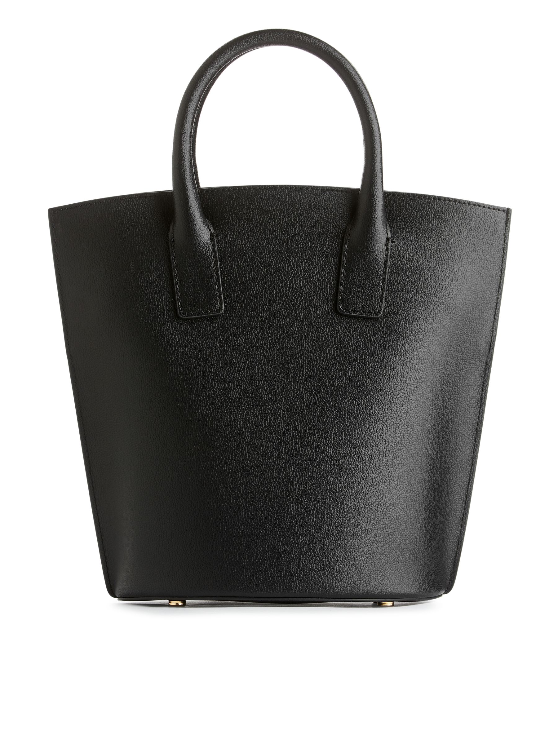 Bolso cubo de piel - Negro - Women - StillMedia/DescriptiveStillLife - 1