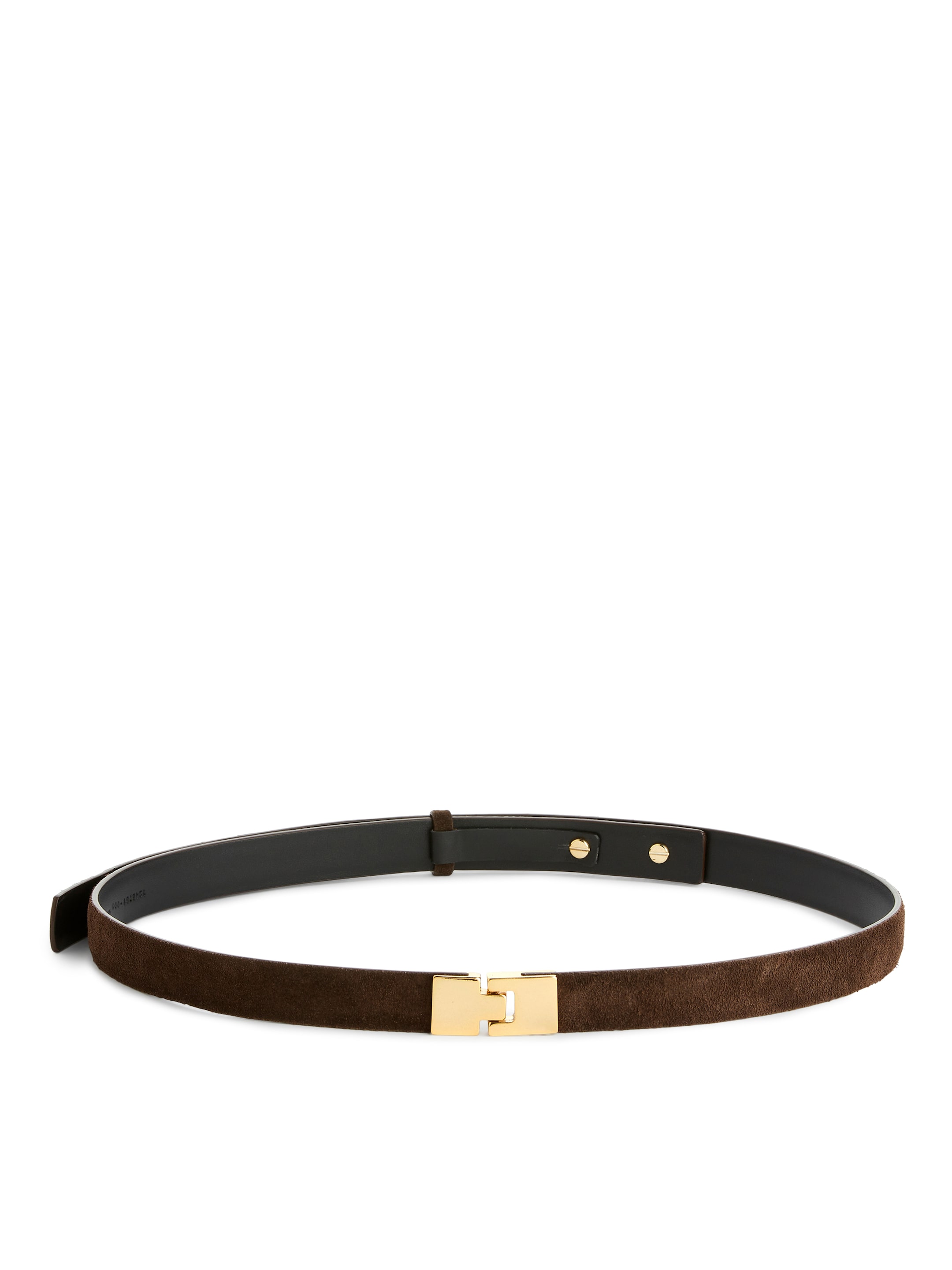 Buckle Suede Belt - Dark Brown - Women - StillMedia/DescriptiveStillLife - 3