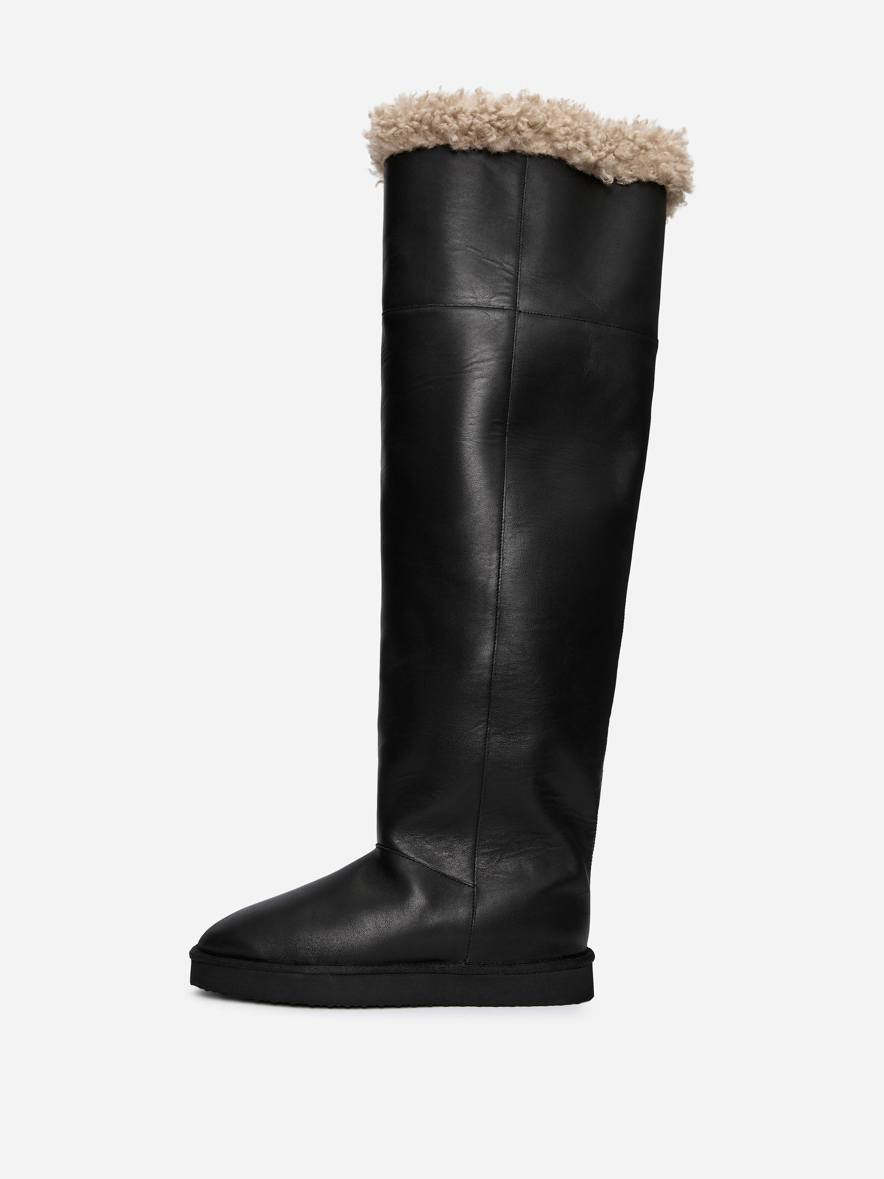 Botas de cuero por encima de la rodilla - Negro - Women - StillMedia/DescriptiveStillLife - 1