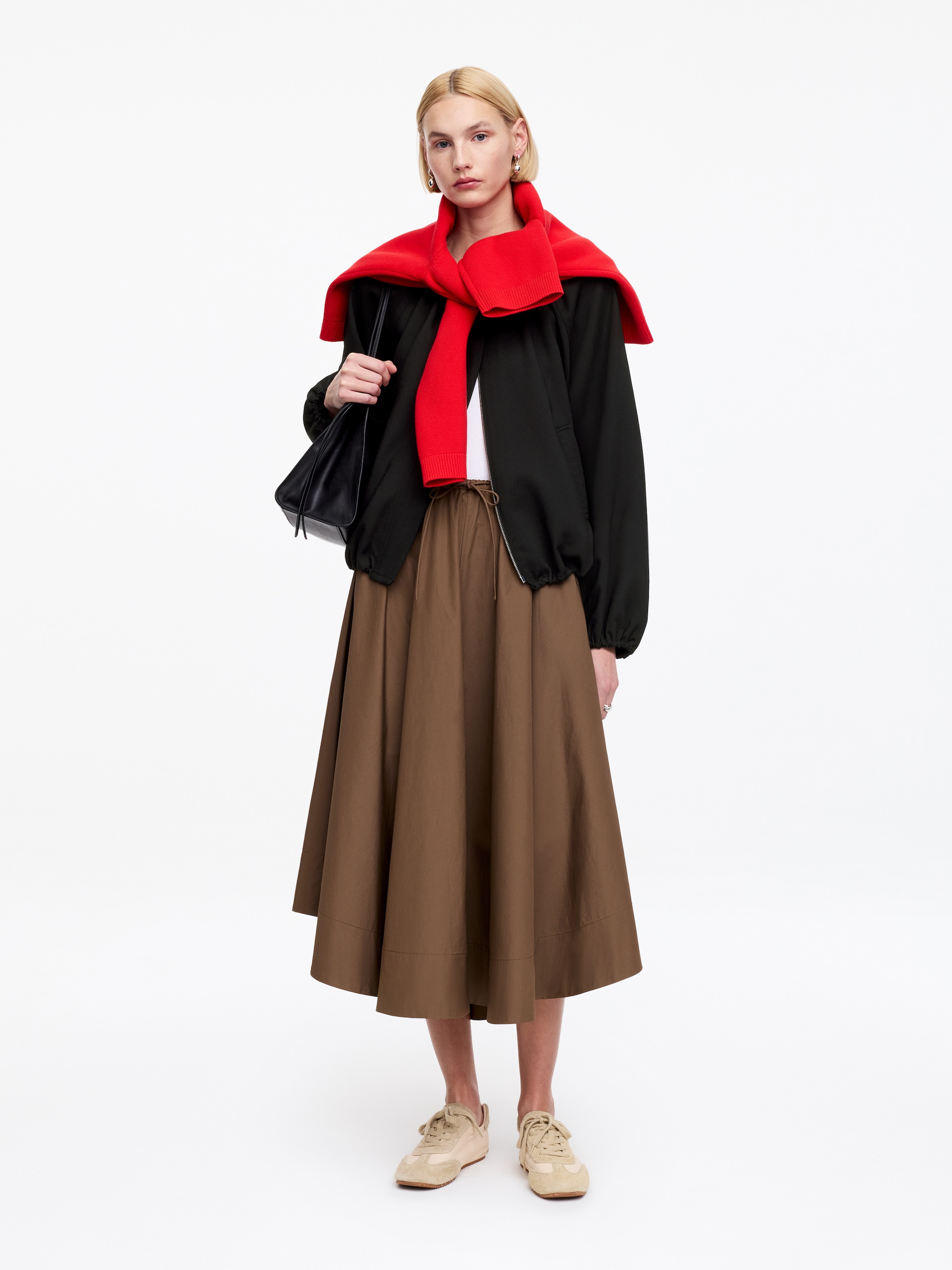 Jacka med bubble hem - Svart - Relaxed fit - Women - StillMedia/Lookbook - 8