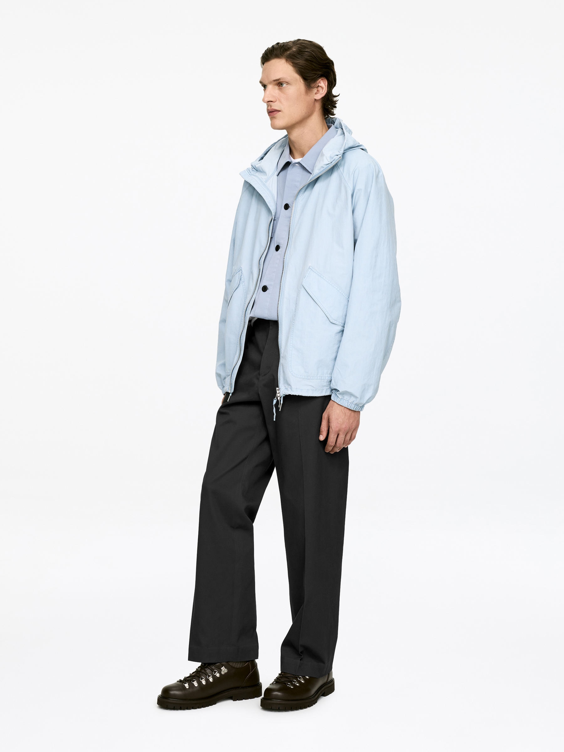 Relaxed Cotton Twill Trousers - Dark Grey - Relaxed fit - Men - StillMedia/Lookbook - 3