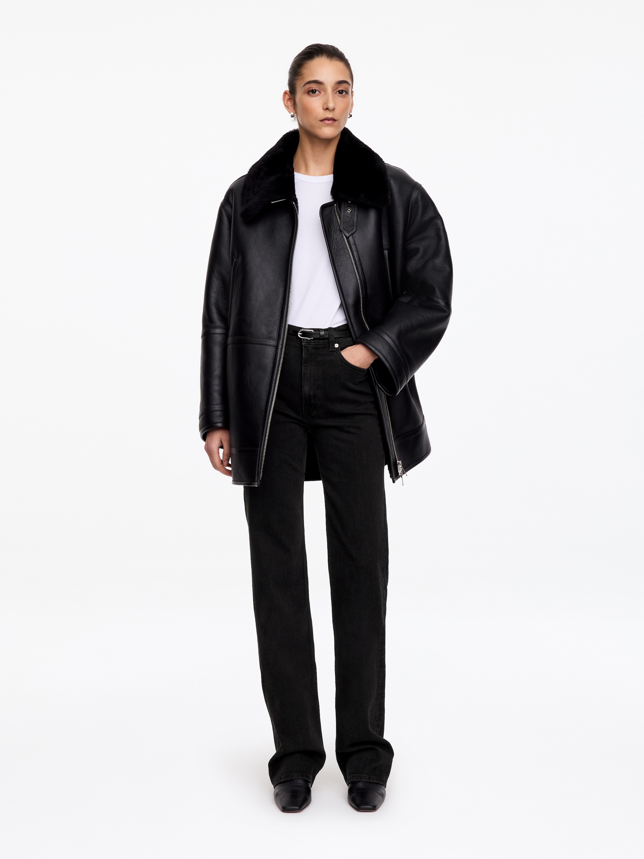 LINDEN Bootcut Jeans - Washed Black - Slim fit - women - StillMedia/Lookbook - 4