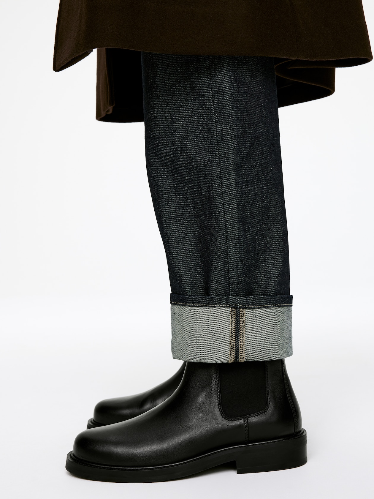 Leren Chelsea laarzen Zwart HEREN H&M NL