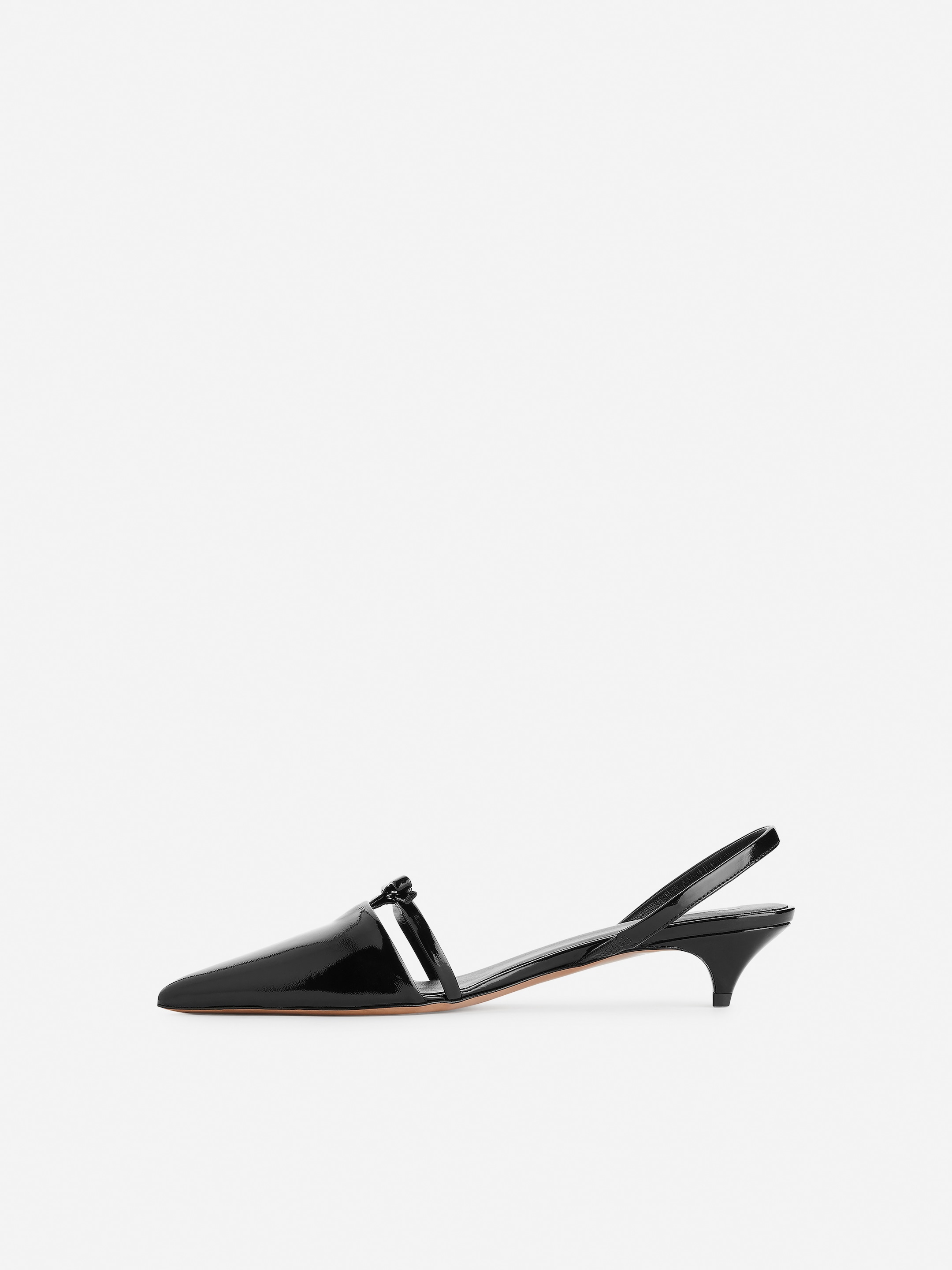 Zapatos de salón de piel con tiras traseras - Negro - Women - StillMedia/DescriptiveStillLife - 4
